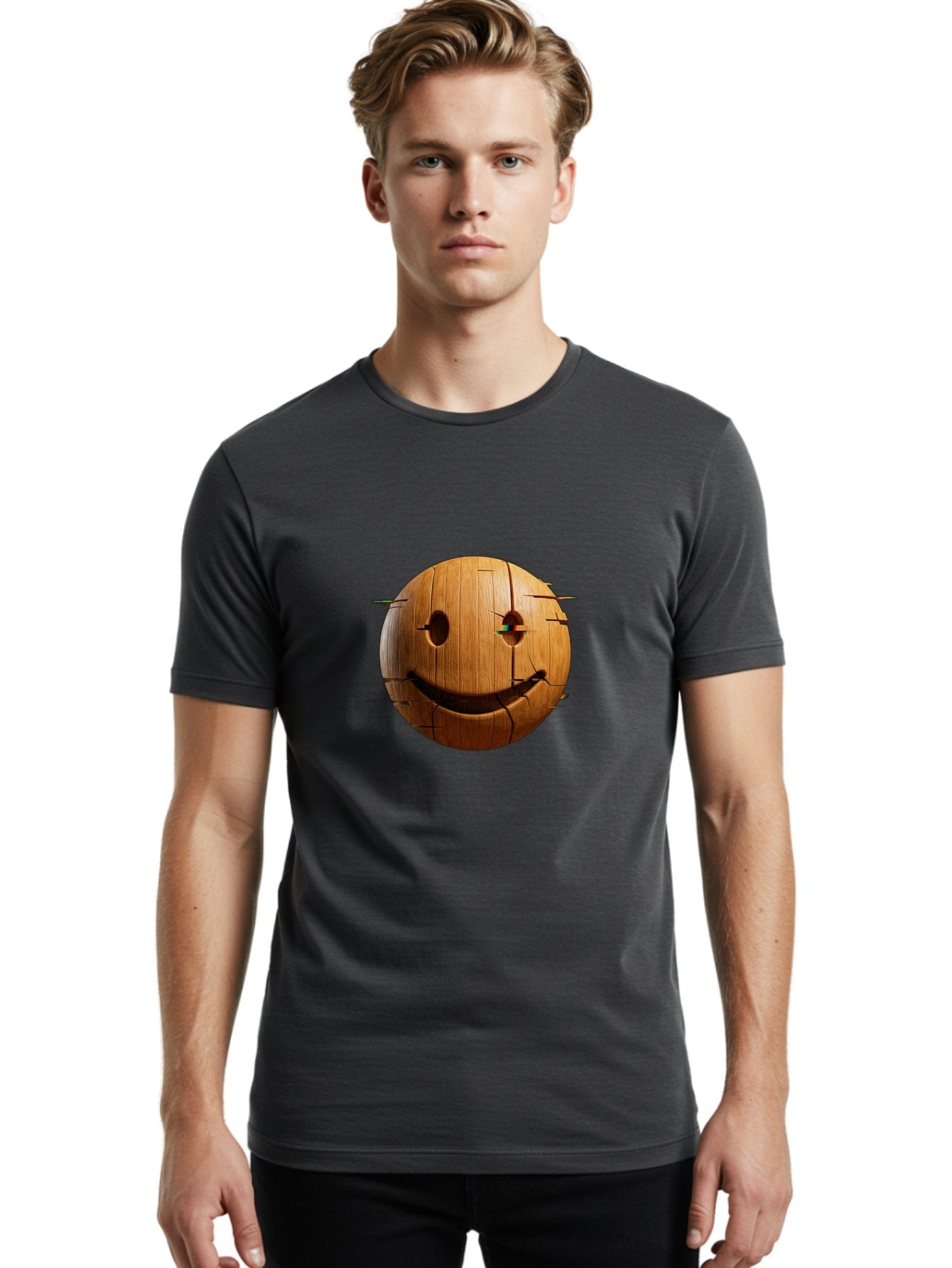 Wooden-Smiley Men'S Graphic Tee, 100% Cotton, Comfortable Casual Summer Wear, Machine Washable, Vintage Camera, Old Camera, Antique Camera, Black Camera, Classic Photography, Photography Equipment, Nostalgic Device, Film Camera, Camera Art Bal639 29