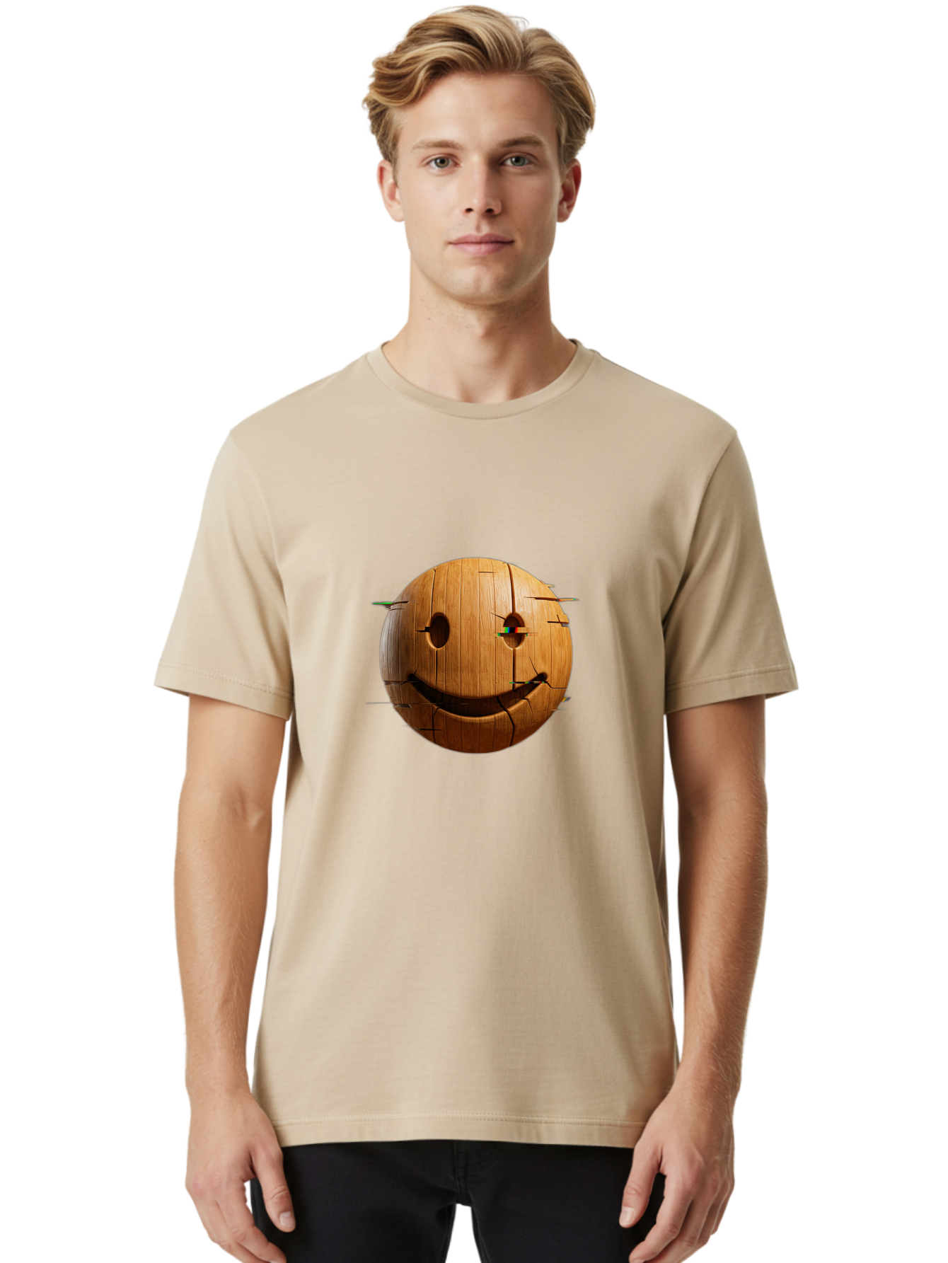 Wooden-Smiley Men'S Graphic Tee, 100% Cotton, Comfortable Casual Summer Wear, Machine Washable, Vintage Camera, Old Camera, Antique Camera, Black Camera, Classic Photography, Photography Equipment, Nostalgic Device, Film Camera, Camera Art Bal639 29