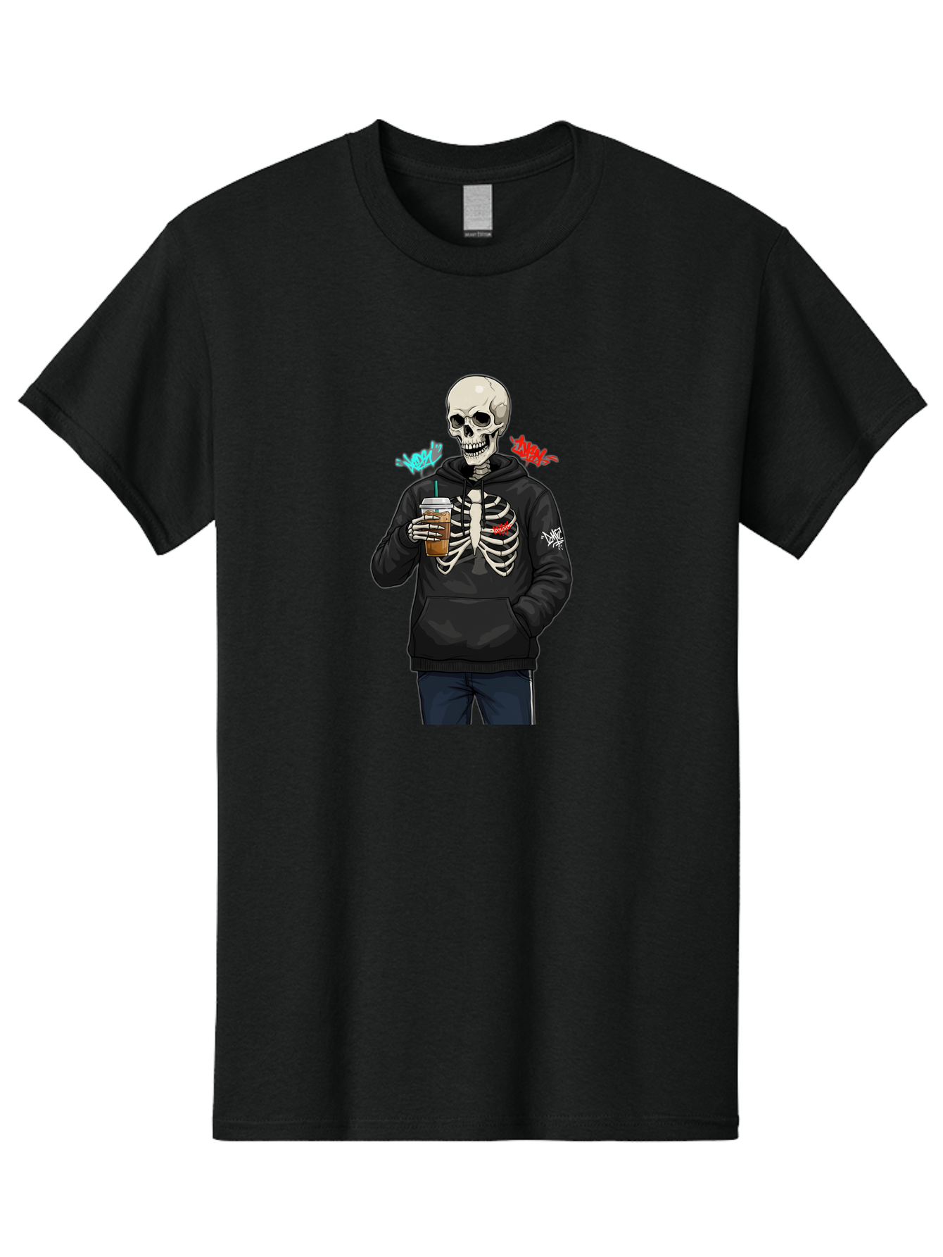 Xoxo-Kiss-Kiss-Skeleton Men'S Graphic Tee, 100% Cotton, Comfortable Casual Summer Wear, Machine Washable, Vintage Camera, Old Camera, Antique Camera, Black Camera, Classic Photography, Photography Equipment, Nostalgic Device, Film Camera, Bal643 5