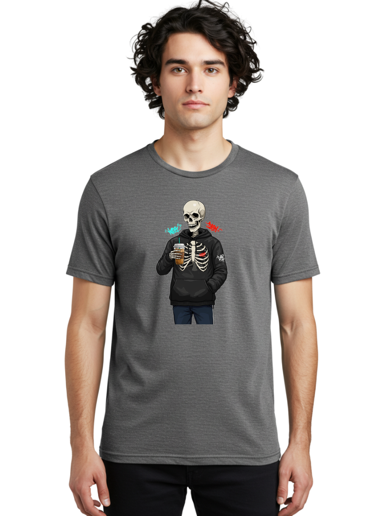 Xoxo-Kiss-Kiss-Skeleton Men'S Graphic Tee, 100% Cotton, Comfortable Casual Summer Wear, Machine Washable, Vintage Camera, Old Camera, Antique Camera, Black Camera, Classic Photography, Photography Equipment, Nostalgic Device, Film Camera, Bal643 16
