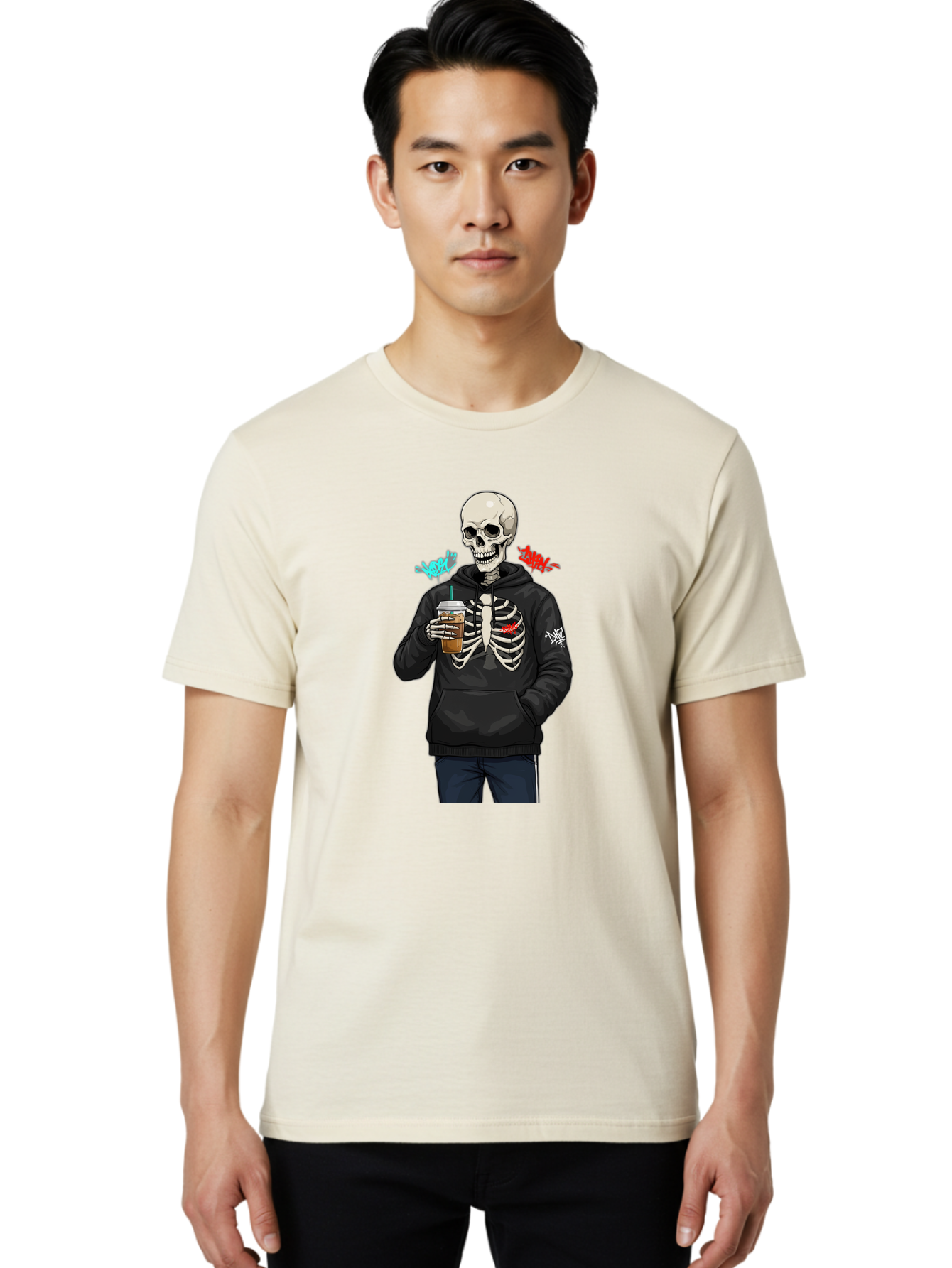 Xoxo-Kiss-Kiss-Skeleton Men'S Graphic Tee, 100% Cotton, Comfortable Casual Summer Wear, Machine Washable, Vintage Camera, Old Camera, Antique Camera, Black Camera, Classic Photography, Photography Equipment, Nostalgic Device, Film Camera, Bal643 22