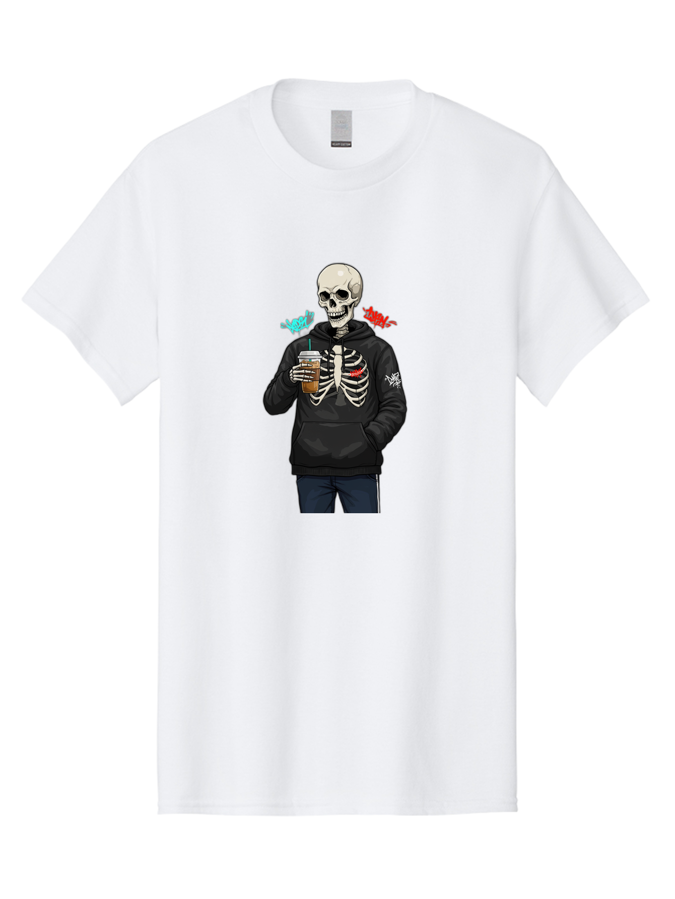 Xoxo-Kiss-Kiss-Skeleton Men'S Graphic Tee, 100% Cotton, Comfortable Casual Summer Wear, Machine Washable, Vintage Camera, Old Camera, Antique Camera, Black Camera, Classic Photography, Photography Equipment, Nostalgic Device, Film Camera, Bal643 3