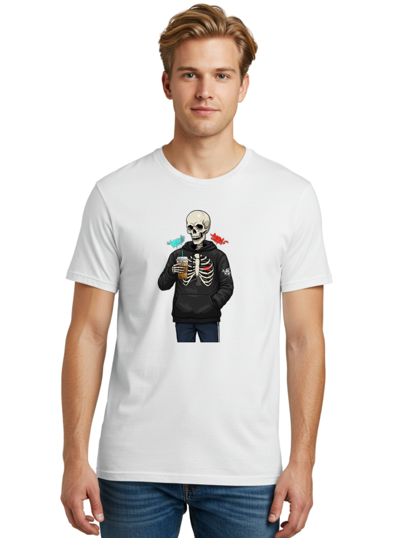 Xoxo-Kiss-Kiss-Skeleton Men'S Graphic Tee, 100% Cotton, Comfortable Casual Summer Wear, Machine Washable, Vintage Camera, Old Camera, Antique Camera, Black Camera, Classic Photography, Photography Equipment, Nostalgic Device, Film Camera, Bal643 18