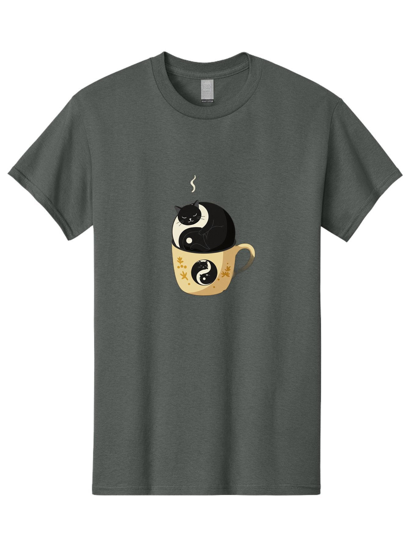 Yin-Yang-Cat Men'S Graphic Tee, 100% Cotton, Comfortable Casual Summer Wear, Machine Washable, Vintage Camera, Old Camera, Antique Camera, Black Camera, Classic Photography, Photography Equipment, Nostalgic Device, Film Camera, Camera Art Bal645 15