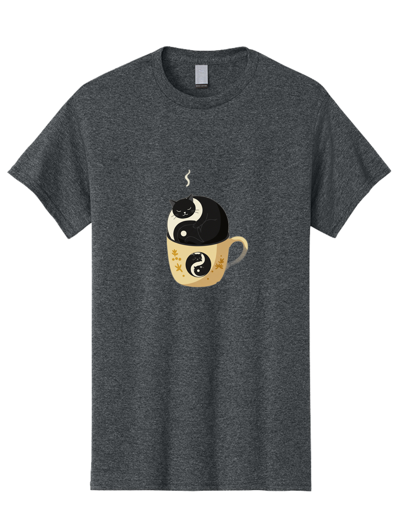 Yin-Yang-Cat Men'S Graphic Tee, 100% Cotton, Comfortable Casual Summer Wear, Machine Washable, Vintage Camera, Old Camera, Antique Camera, Black Camera, Classic Photography, Photography Equipment, Nostalgic Device, Film Camera, Camera Art Bal645 12