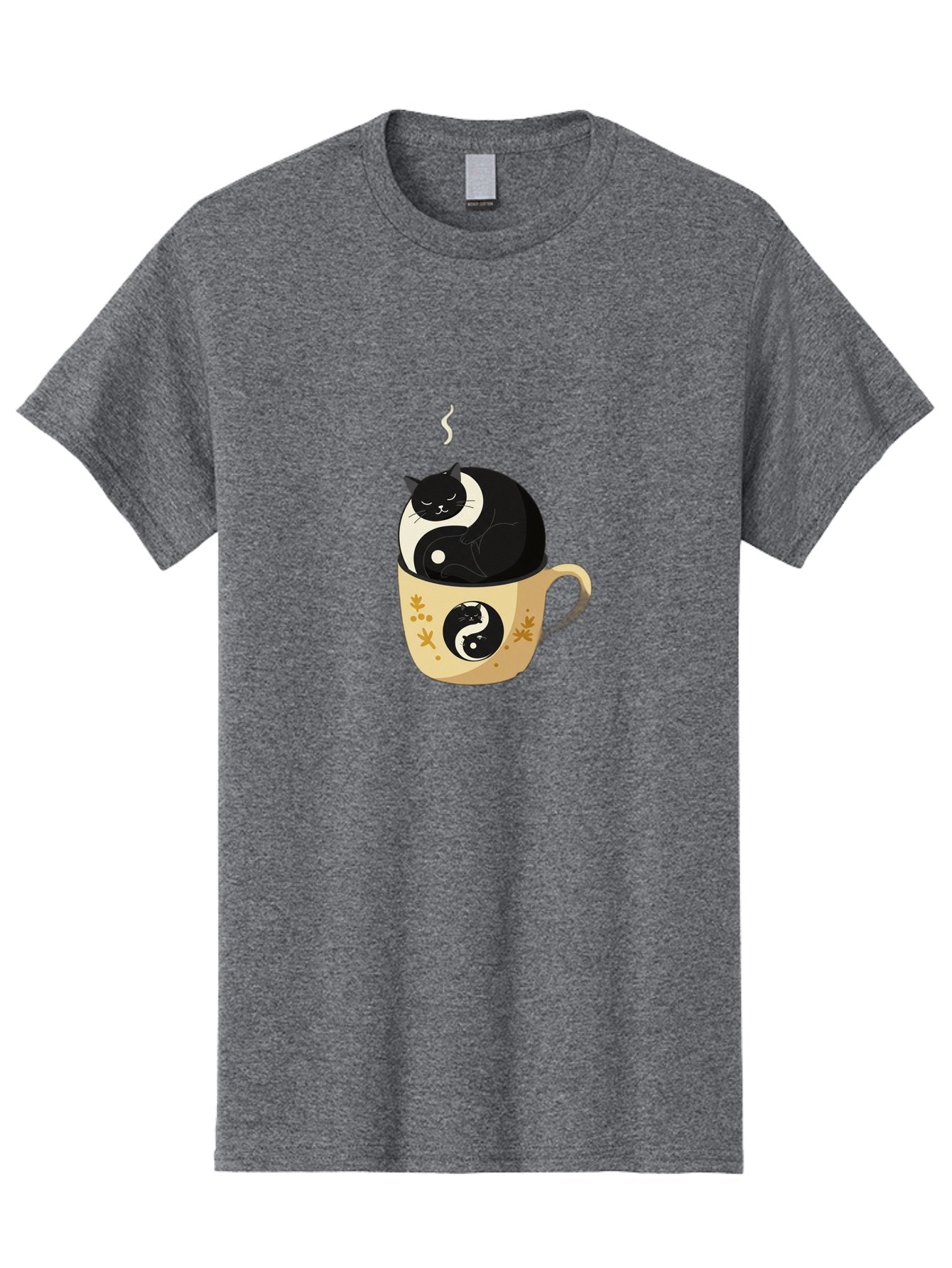 Yin-Yang-Cat Men'S Graphic Tee, 100% Cotton, Comfortable Casual Summer Wear, Machine Washable, Vintage Camera, Old Camera, Antique Camera, Black Camera, Classic Photography, Photography Equipment, Nostalgic Device, Film Camera, Camera Art Bal645 11