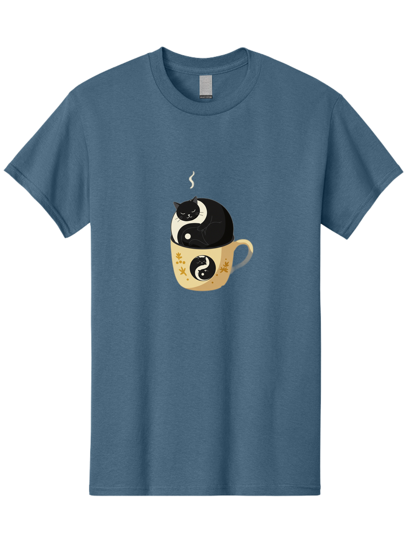 Yin-Yang-Cat Men'S Graphic Tee, 100% Cotton, Comfortable Casual Summer Wear, Machine Washable, Vintage Camera, Old Camera, Antique Camera, Black Camera, Classic Photography, Photography Equipment, Nostalgic Device, Film Camera, Camera Art Bal645 11