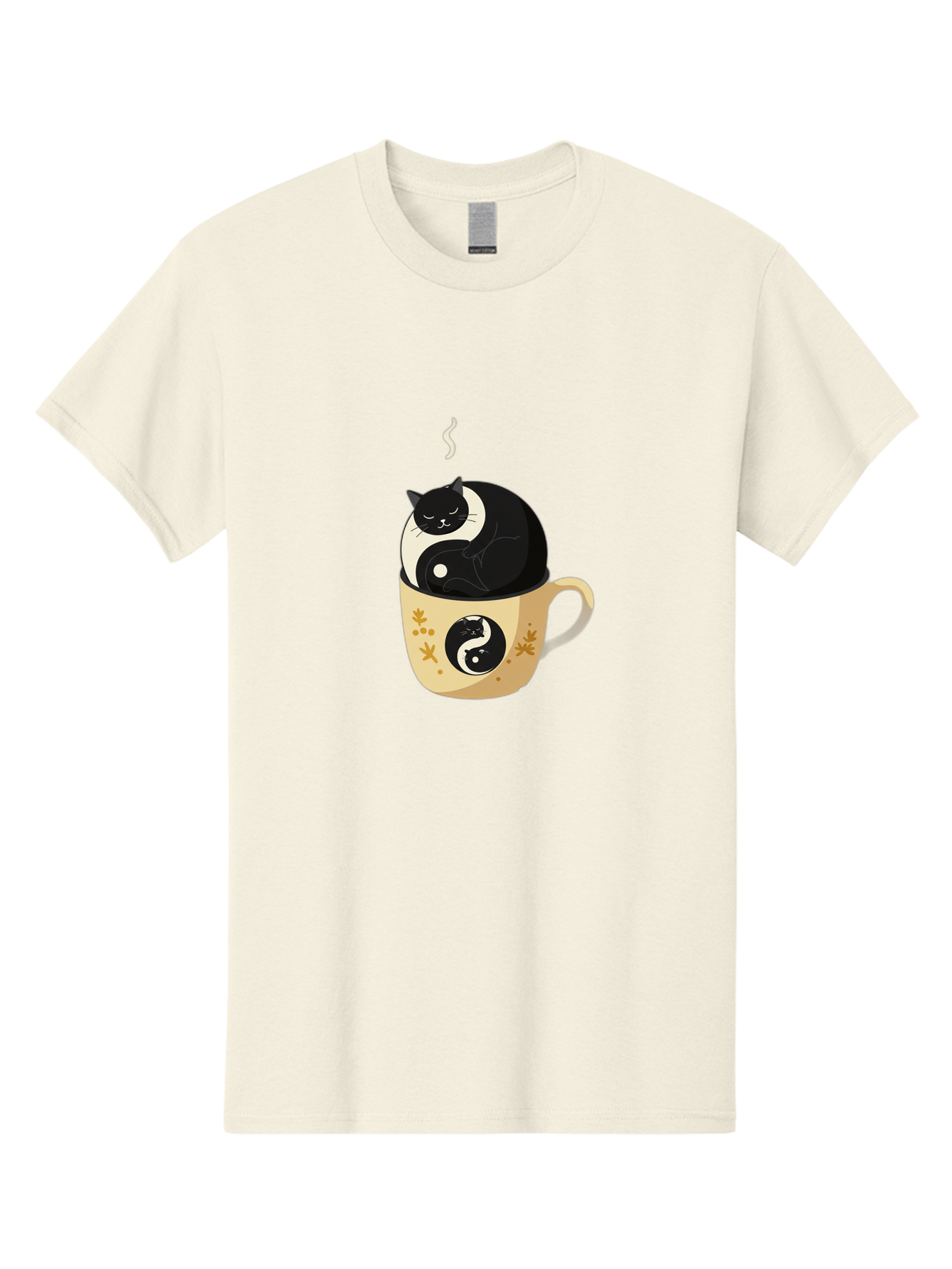 Yin-Yang-Cat Men'S Graphic Tee, 100% Cotton, Comfortable Casual Summer Wear, Machine Washable, Vintage Camera, Old Camera, Antique Camera, Black Camera, Classic Photography, Photography Equipment, Nostalgic Device, Film Camera, Camera Art Bal645 8