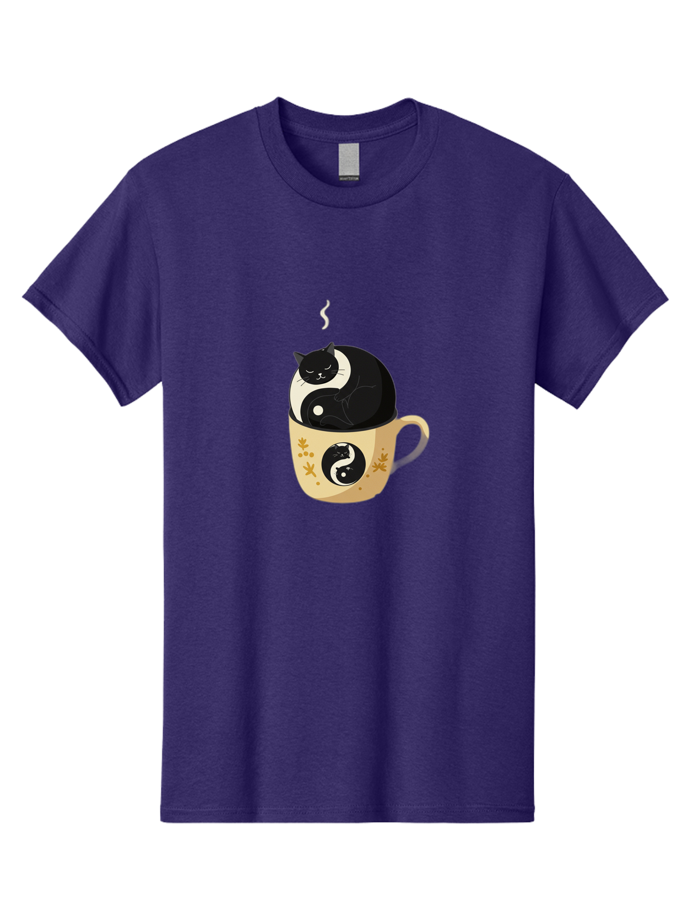 Yin-Yang-Cat Men'S Graphic Tee, 100% Cotton, Comfortable Casual Summer Wear, Machine Washable, Vintage Camera, Old Camera, Antique Camera, Black Camera, Classic Photography, Photography Equipment, Nostalgic Device, Film Camera, Camera Art Bal645 14