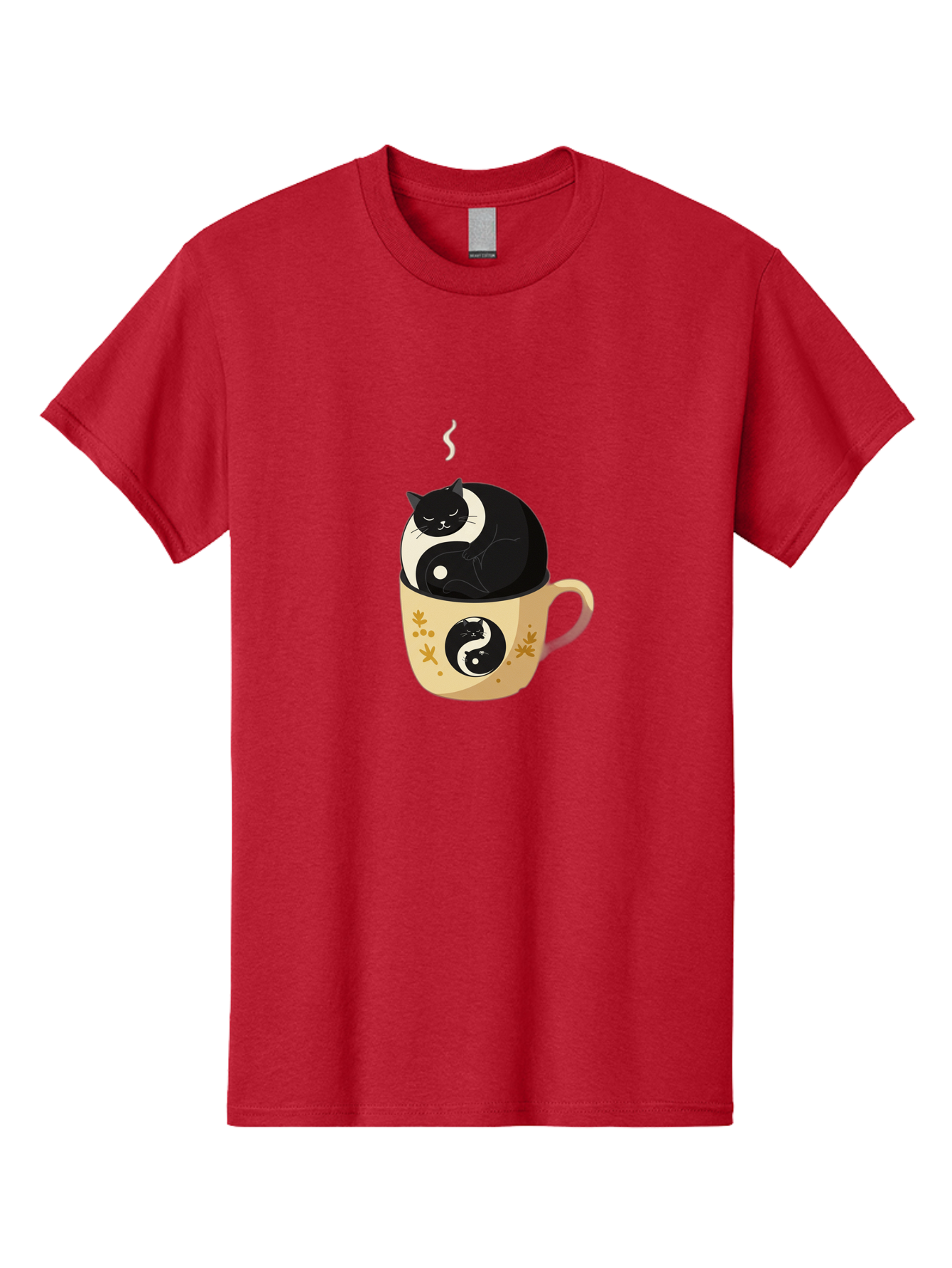 Yin-Yang-Cat Men'S Graphic Tee, 100% Cotton, Comfortable Casual Summer Wear, Machine Washable, Vintage Camera, Old Camera, Antique Camera, Black Camera, Classic Photography, Photography Equipment, Nostalgic Device, Film Camera, Camera Art Bal645 13