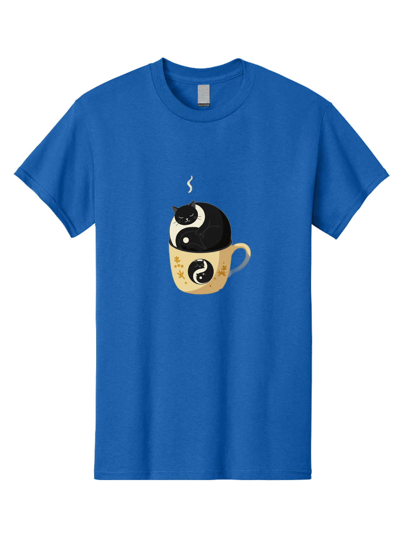 Yin-Yang-Cat Men'S Graphic Tee, 100% Cotton, Comfortable Casual Summer Wear, Machine Washable, Vintage Camera, Old Camera, Antique Camera, Black Camera, Classic Photography, Photography Equipment, Nostalgic Device, Film Camera, Camera Art Bal645 6