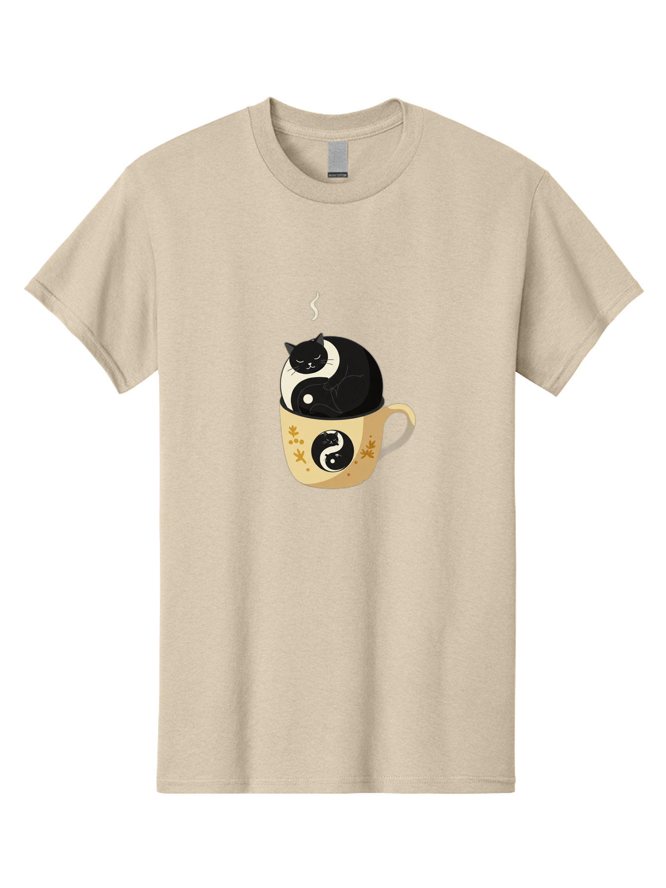 Yin-Yang-Cat Men'S Graphic Tee, 100% Cotton, Comfortable Casual Summer Wear, Machine Washable, Vintage Camera, Old Camera, Antique Camera, Black Camera, Classic Photography, Photography Equipment, Nostalgic Device, Film Camera, Camera Art Bal645 3