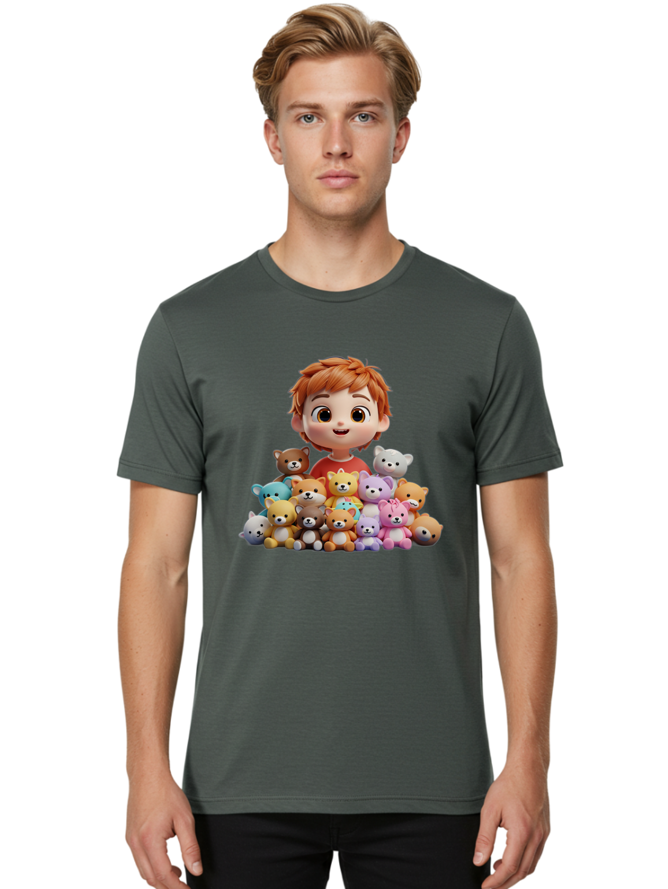Young-Boy-With-Teddy-Bears Men'S Graphic Tee, 100% Cotton, Comfortable Casual Summer Wear, Machine Washable, Vintage Camera, Old Camera, Antique Camera, Black Camera, Classic Photography, Photography Equipment, Nostalgic Device, Film Camera, Bal646 21