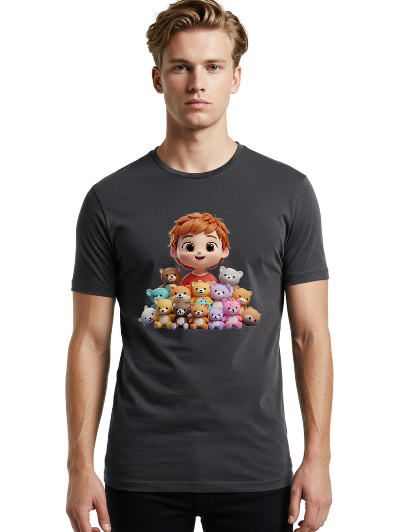 Young-Boy-With-Teddy-Bears Men'S Graphic Tee, 100% Cotton, Comfortable Casual Summer Wear, Machine Washable, Vintage Camera, Old Camera, Antique Camera, Black Camera, Classic Photography, Photography Equipment, Nostalgic Device, Film Camera, Bal646 22