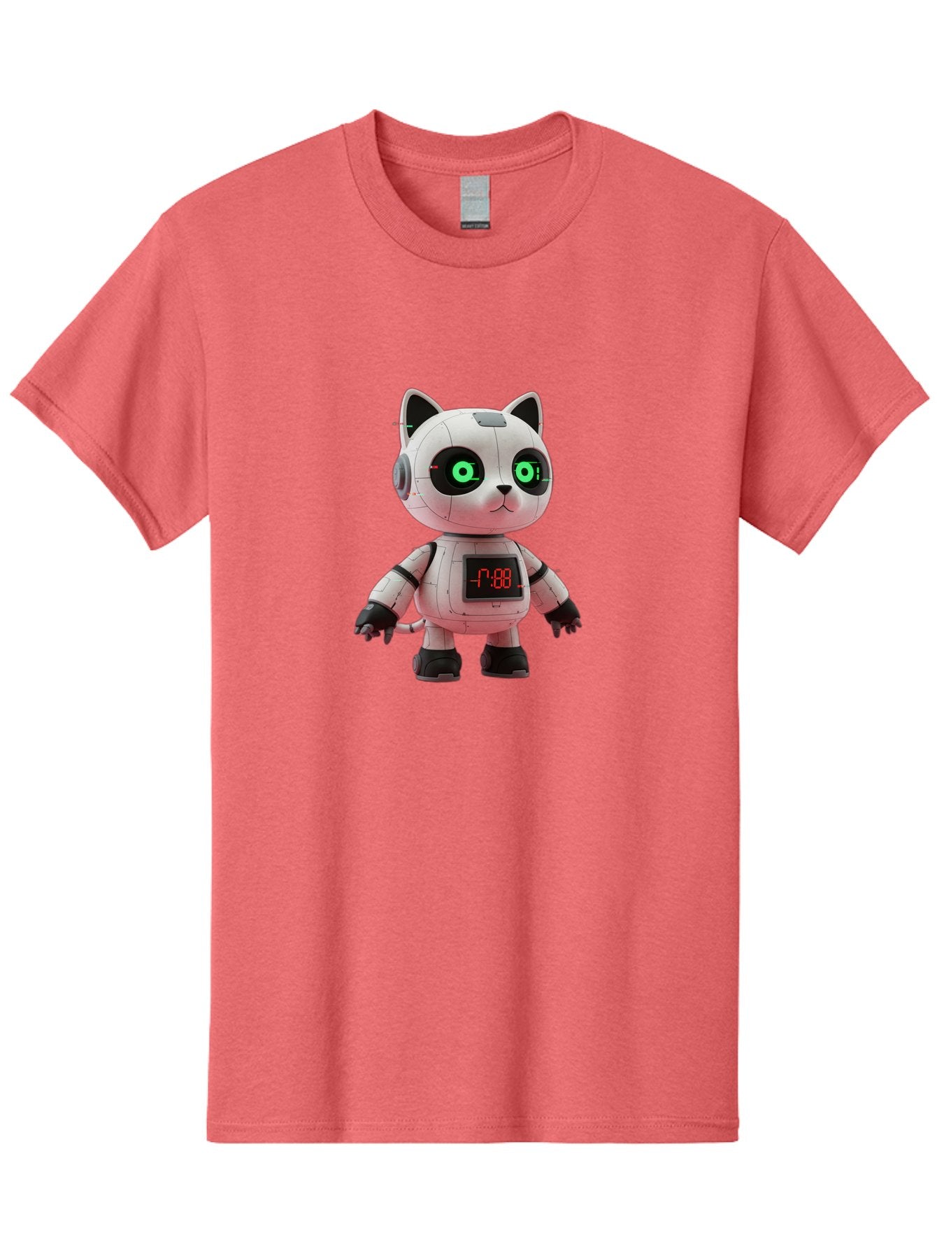7-88-Robot-Cat Men'S Graphic Tee, 100% Cotton, Comfortable Casual Summer Wear, Machine Washable, Vintage Camera, Old Camera, Antique Camera, Black Camera, Classic Photography, Photography Equipment, Nostalgic Device, Film Camera, Camera Art Bal651 14