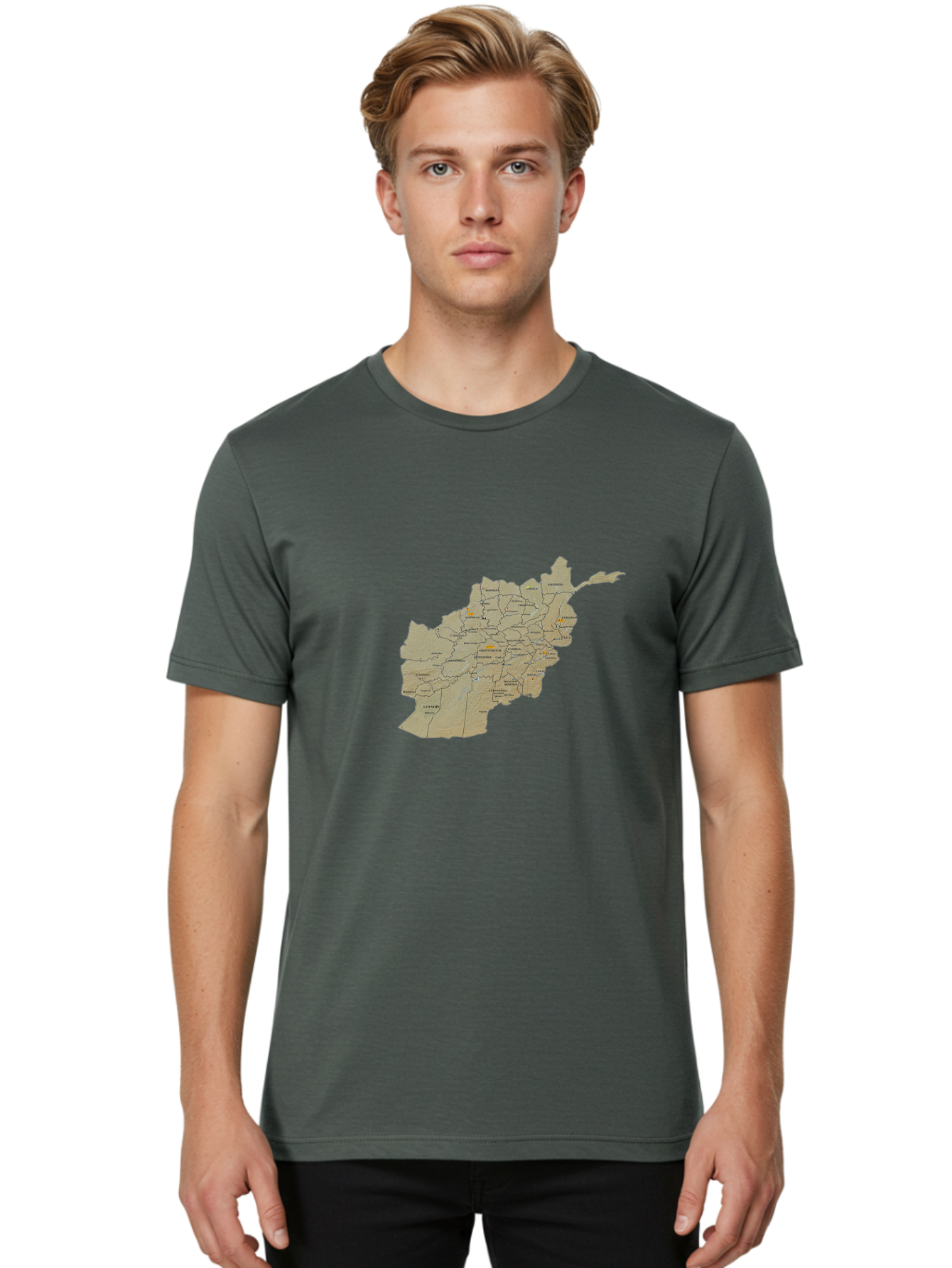 Afghanistan-Map-1 Men'S Graphic Tee, 100% Cotton, Comfortable Casual Summer Wear, Machine Washable, Vintage Camera, Old Camera, Antique Camera, Black Camera, Classic Photography, Photography Equipment, Nostalgic Device, Film Camera, Camera Art Bal656 22