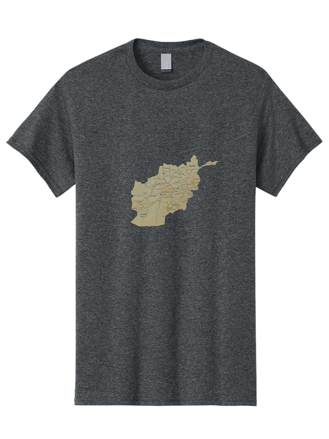 Afghanistan-Map-1 Men'S Graphic Tee, 100% Cotton, Comfortable Casual Summer Wear, Machine Washable, Vintage Camera, Old Camera, Antique Camera, Black Camera, Classic Photography, Photography Equipment, Nostalgic Device, Film Camera, Camera Art Bal656