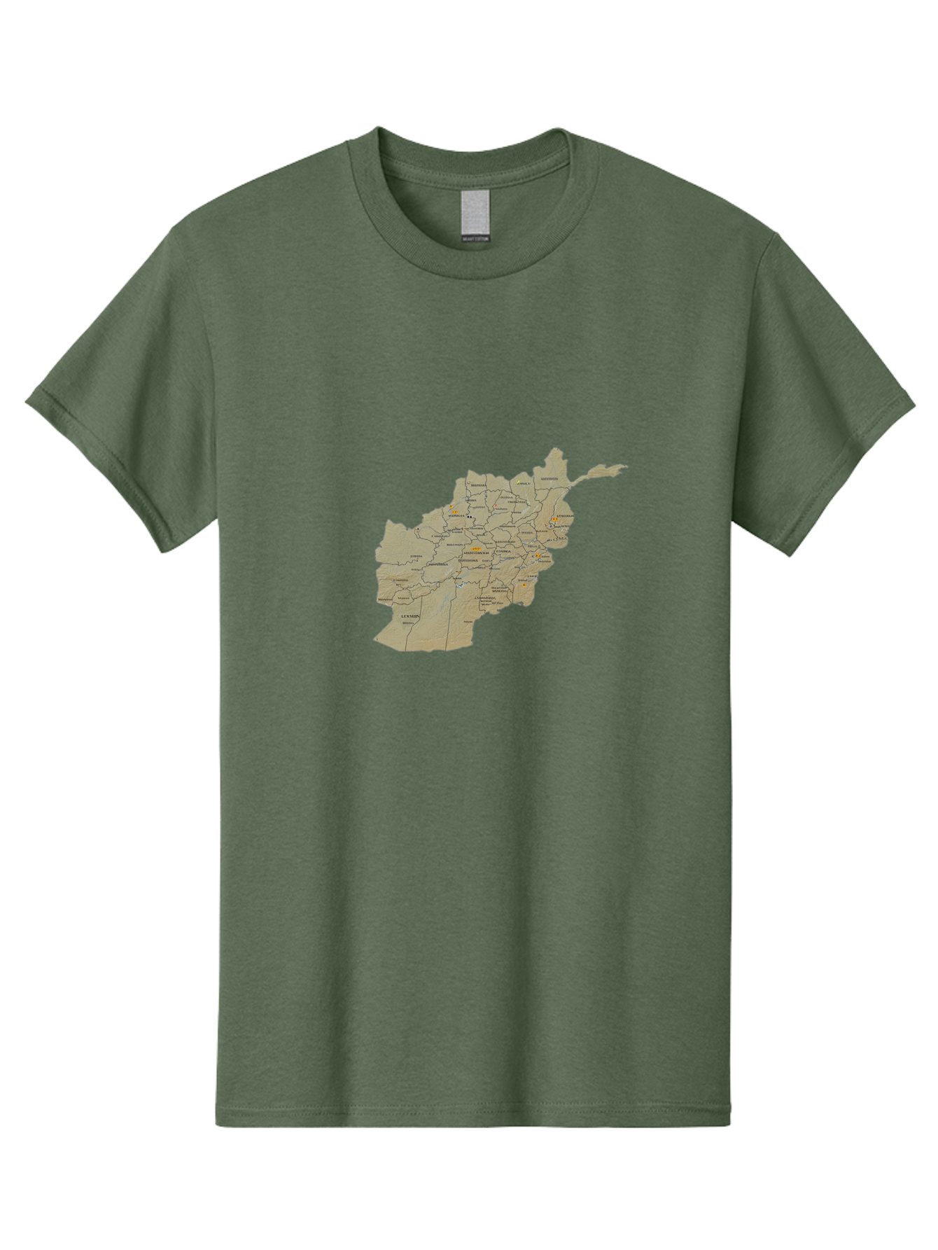 Afghanistan-Map-1 Men'S Graphic Tee, 100% Cotton, Comfortable Casual Summer Wear, Machine Washable, Vintage Camera, Old Camera, Antique Camera, Black Camera, Classic Photography, Photography Equipment, Nostalgic Device, Film Camera, Camera Art Bal656 6