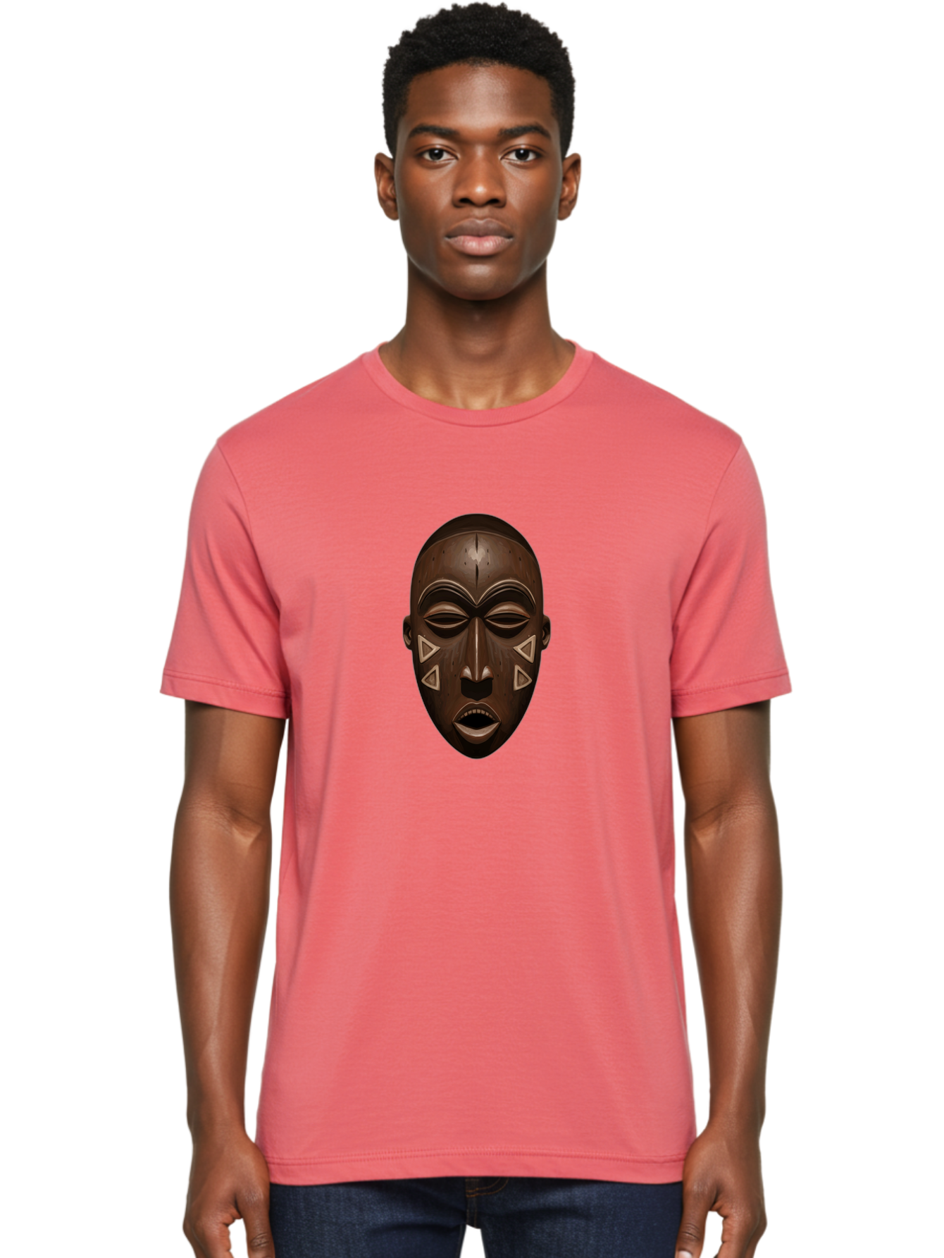 African-Mask-1 Men'S Graphic Tee, 100% Cotton, Comfortable Casual Summer Wear, Machine Washable, Vintage Camera, Old Camera, Antique Camera, Black Camera, Classic Photography, Photography Equipment, Nostalgic Device, Film Camera, Camera Art Bal659 22