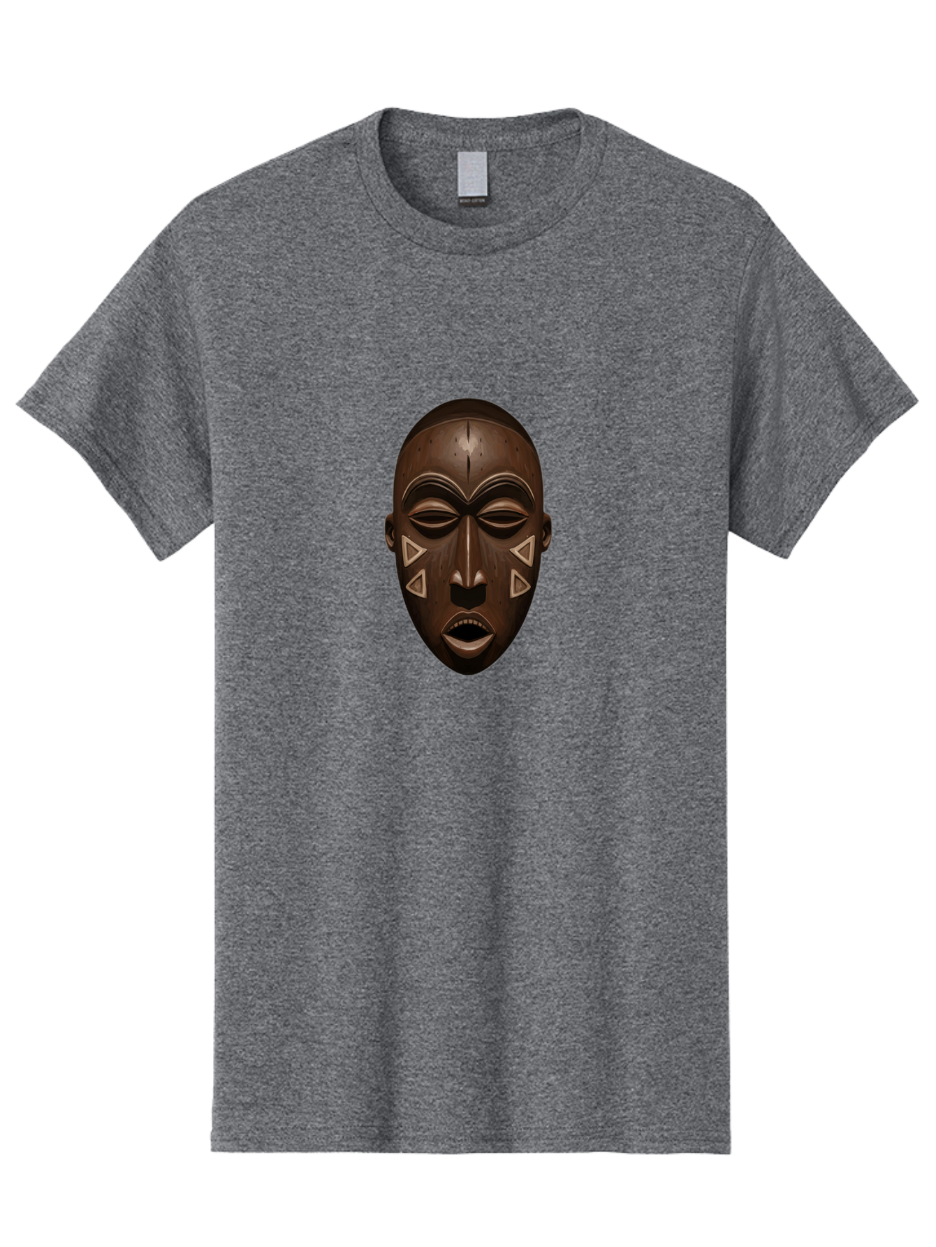 African-Mask-1 Men'S Graphic Tee, 100% Cotton, Comfortable Casual Summer Wear, Machine Washable, Vintage Camera, Old Camera, Antique Camera, Black Camera, Classic Photography, Photography Equipment, Nostalgic Device, Film Camera, Camera Art Bal659 4
