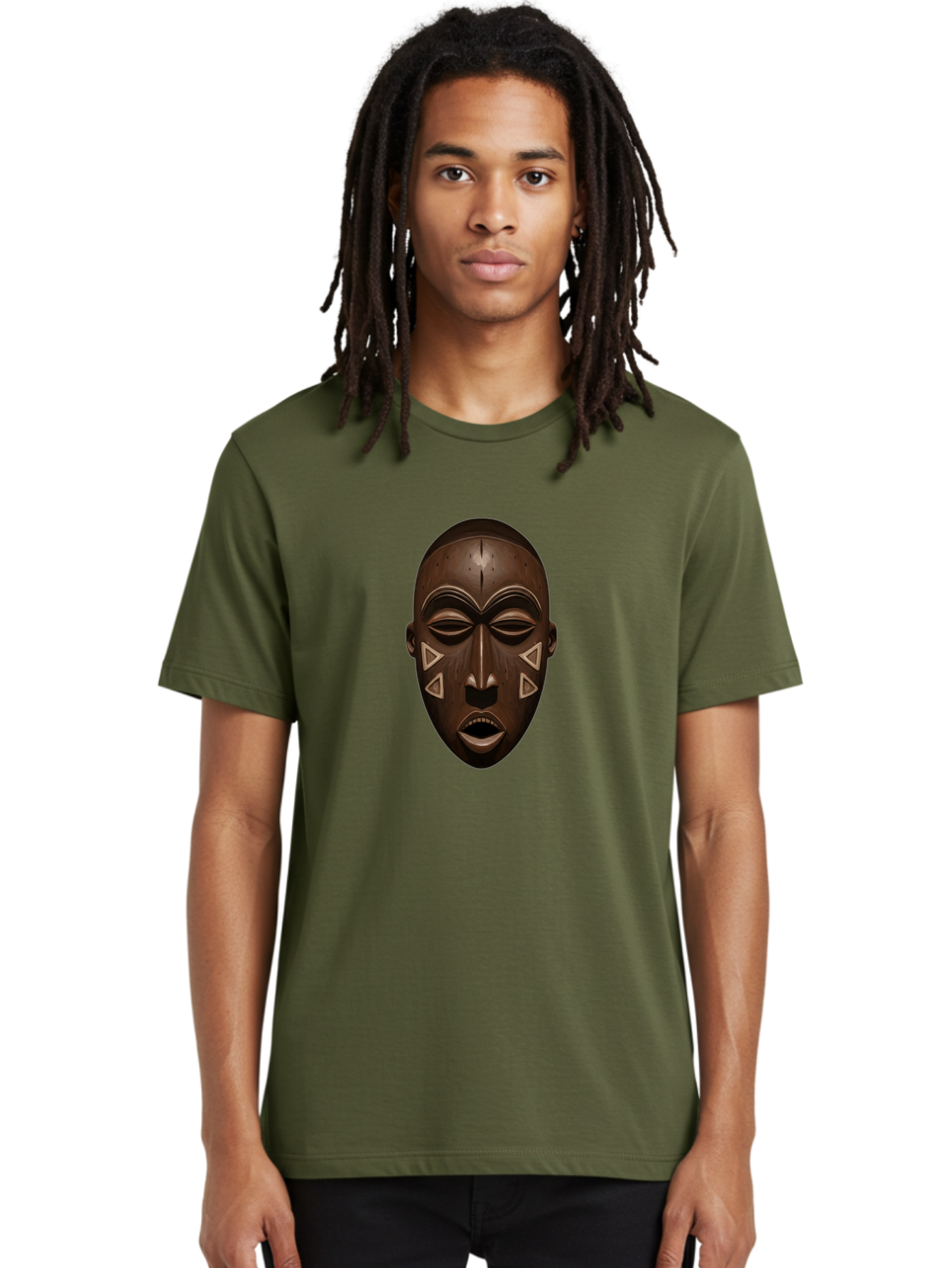 African-Mask-1 Men'S Graphic Tee, 100% Cotton, Comfortable Casual Summer Wear, Machine Washable, Vintage Camera, Old Camera, Antique Camera, Black Camera, Classic Photography, Photography Equipment, Nostalgic Device, Film Camera, Camera Art Bal659 16