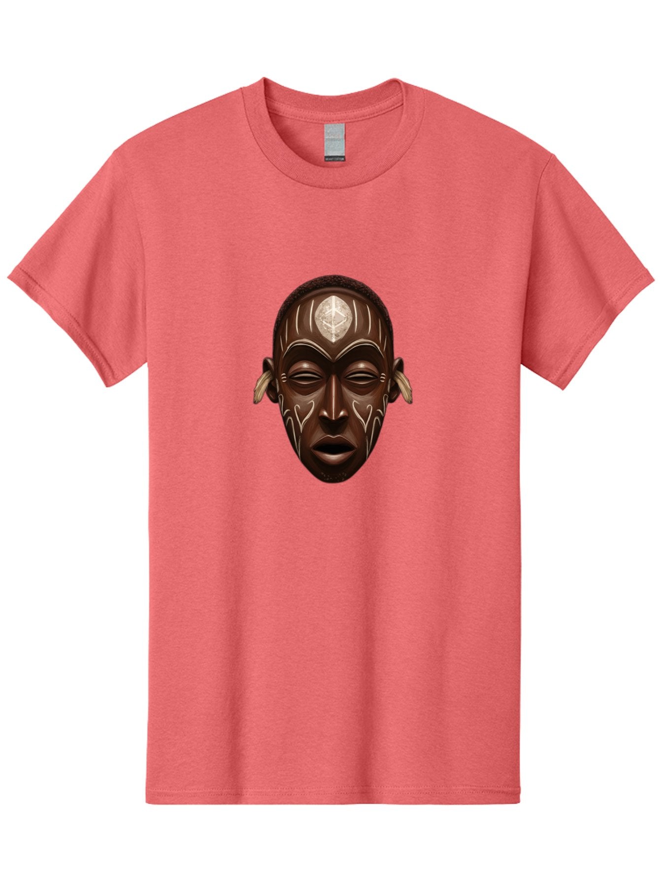 African-Mask-2 Men'S Graphic Tee, 100% Cotton, Comfortable Casual Summer Wear, Machine Washable, Vintage Camera, Old Camera, Antique Camera, Black Camera, Classic Photography, Photography Equipment, Nostalgic Device, Film Camera, Camera Art Bal660 7
