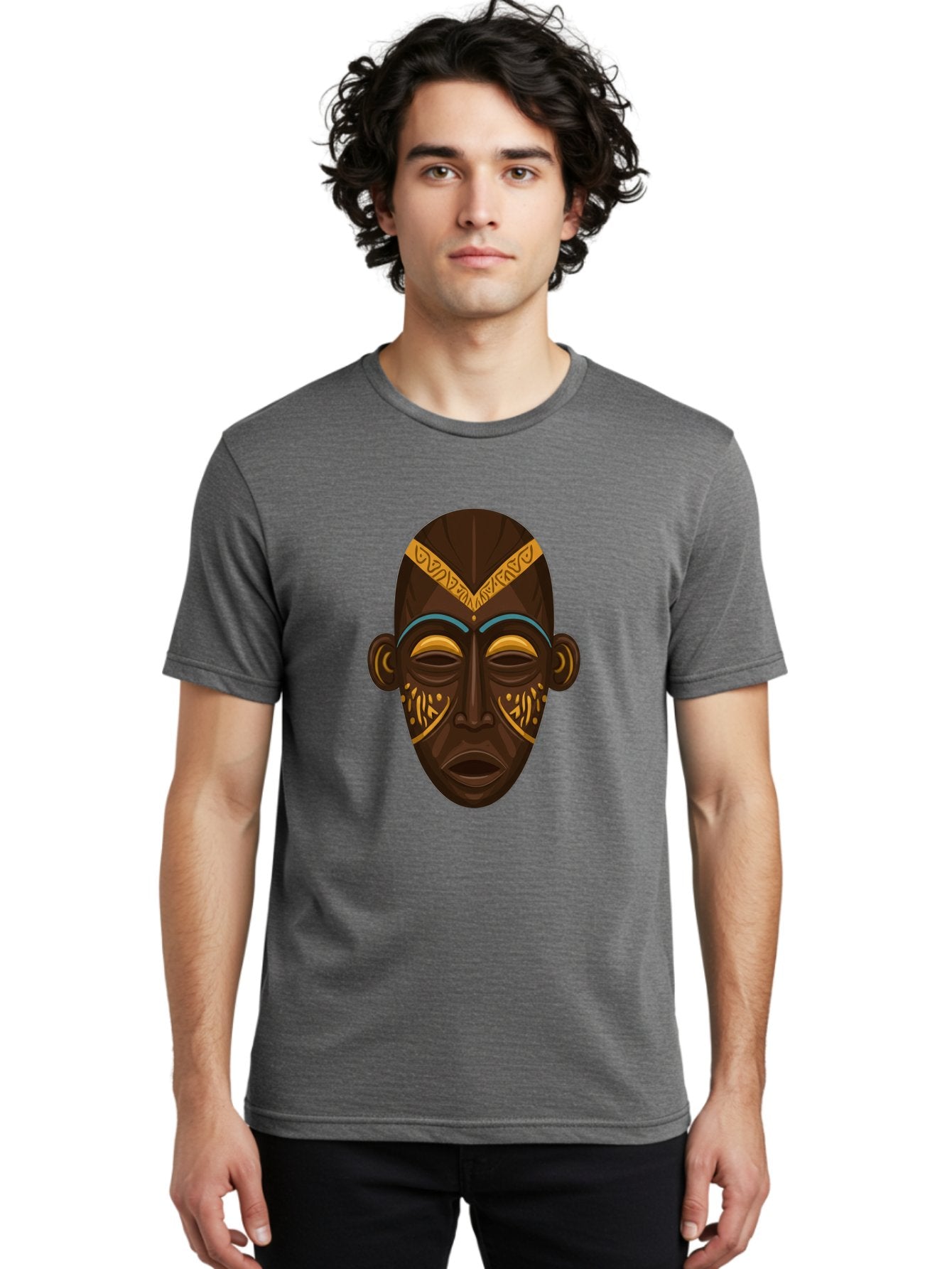 African-Mask Men'S Graphic Tee, 100% Cotton, Comfortable Casual Summer Wear, Machine Washable, Vintage Camera, Old Camera, Antique Camera, Black Camera, Classic Photography, Photography Equipment, Nostalgic Device, Film Camera, Camera Art Bal661 18