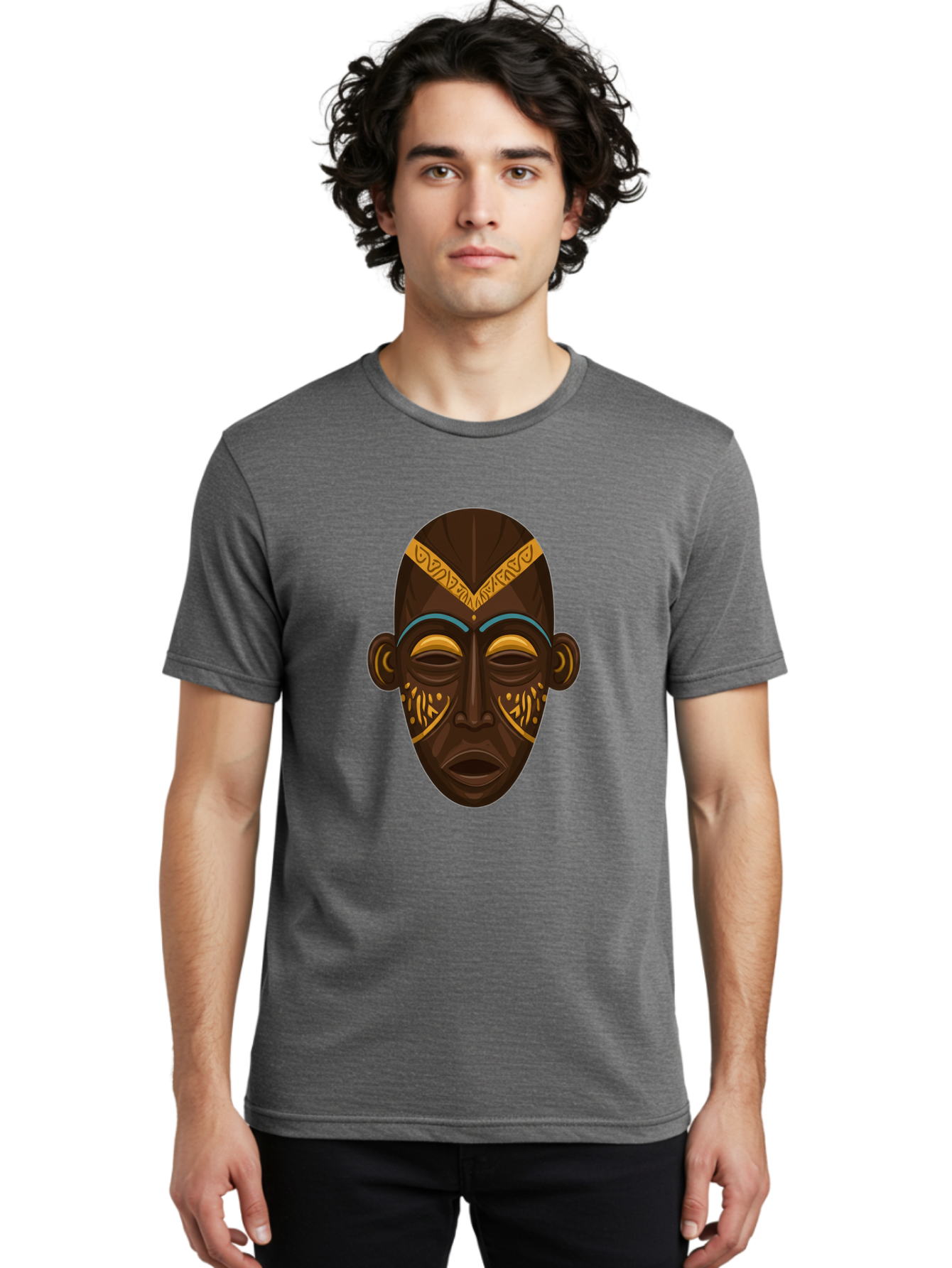 African-Mask Men'S Graphic Tee, 100% Cotton, Comfortable Casual Summer Wear, Machine Washable, Vintage Camera, Old Camera, Antique Camera, Black Camera, Classic Photography, Photography Equipment, Nostalgic Device, Film Camera, Camera Art Bal661 27