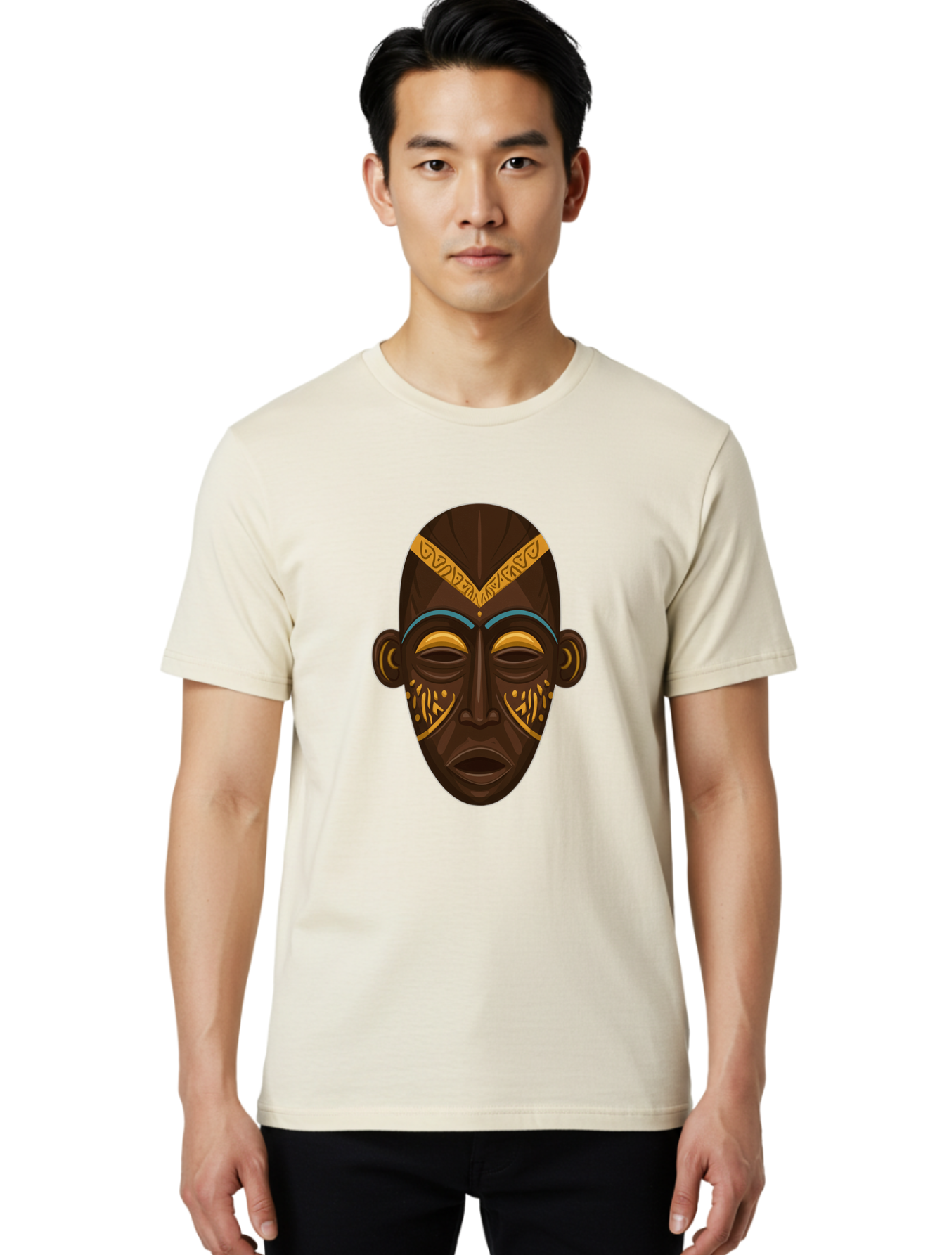 African-Mask Men'S Graphic Tee, 100% Cotton, Comfortable Casual Summer Wear, Machine Washable, Vintage Camera, Old Camera, Antique Camera, Black Camera, Classic Photography, Photography Equipment, Nostalgic Device, Film Camera, Camera Art Bal661 25