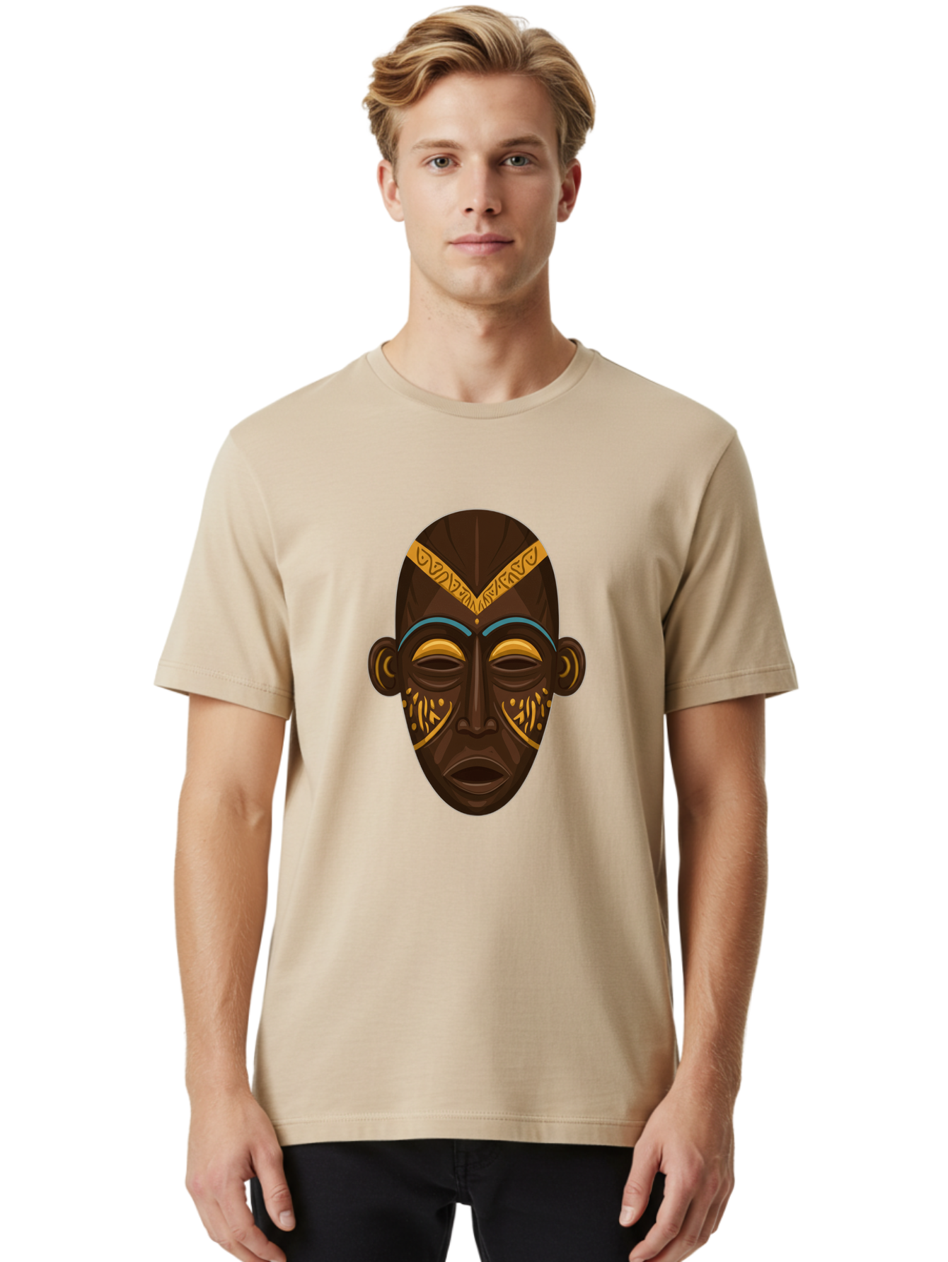 African-Mask Men'S Graphic Tee, 100% Cotton, Comfortable Casual Summer Wear, Machine Washable, Vintage Camera, Old Camera, Antique Camera, Black Camera, Classic Photography, Photography Equipment, Nostalgic Device, Film Camera, Camera Art Bal661 30