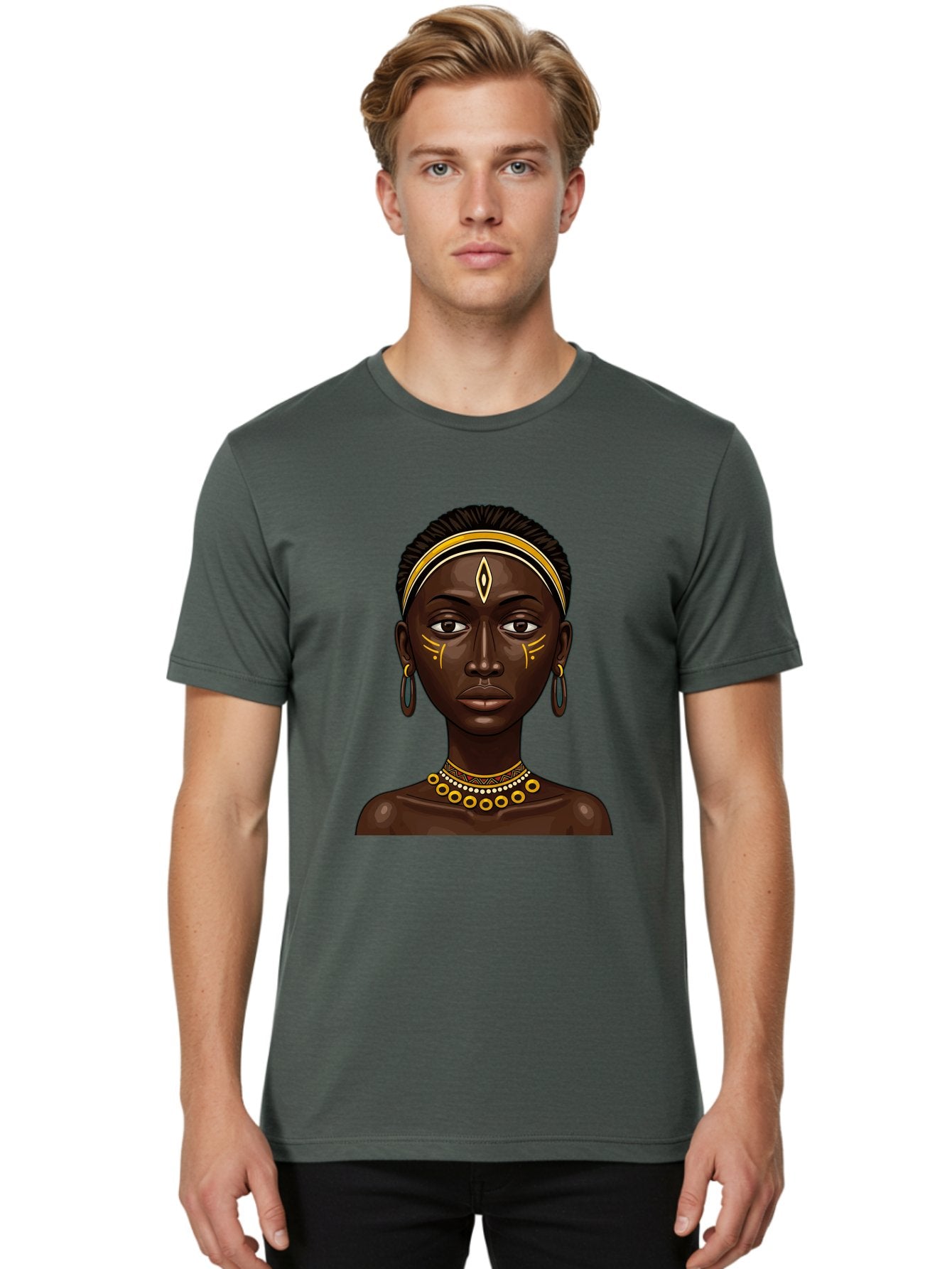 African-Queen-1 Men'S Graphic Tee, 100% Cotton, Comfortable Casual Summer Wear, Machine Washable, Vintage Camera, Old Camera, Antique Camera, Black Camera, Classic Photography, Photography Equipment, Nostalgic Device, Film Camera, Camera Art Bal662 29