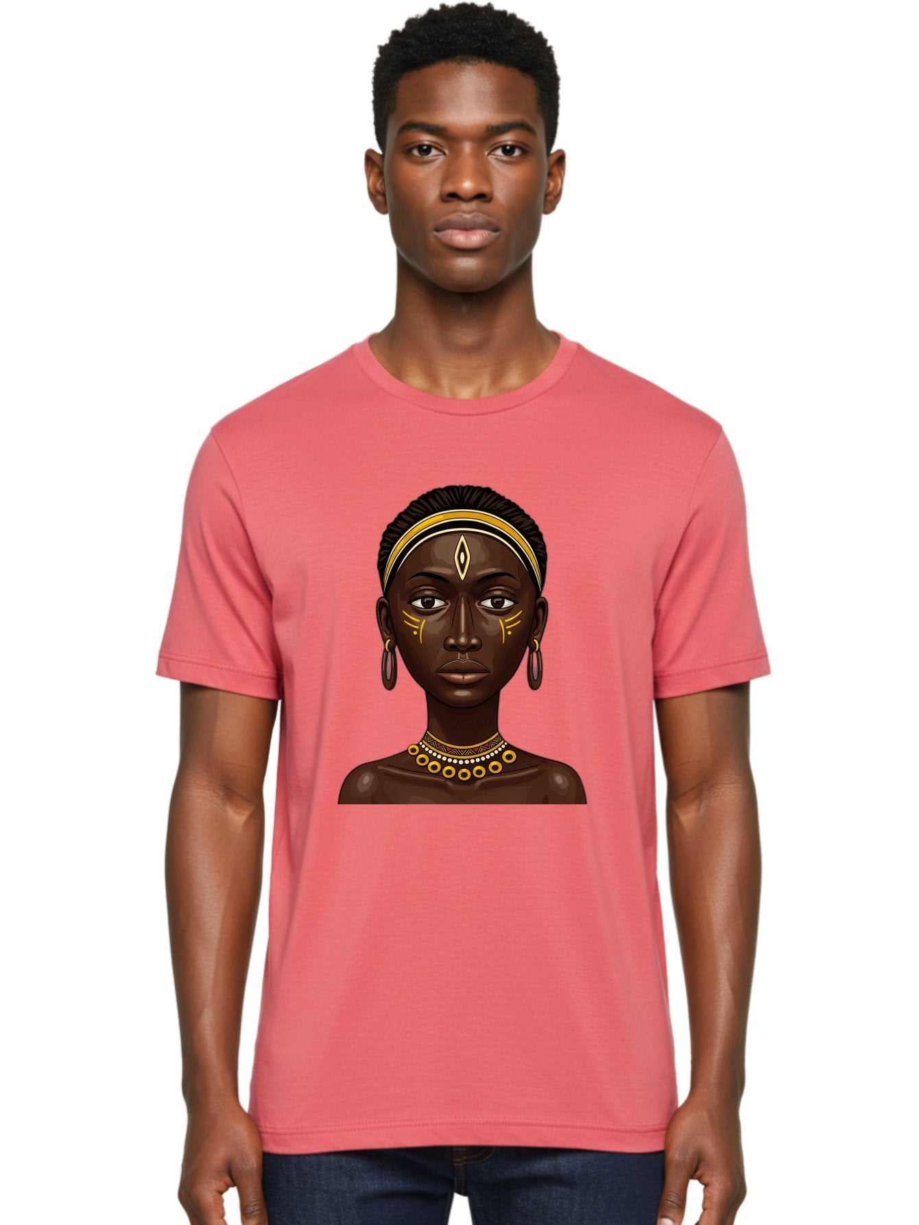 African-Queen-1 Men'S Graphic Tee, 100% Cotton, Comfortable Casual Summer Wear, Machine Washable, Vintage Camera, Old Camera, Antique Camera, Black Camera, Classic Photography, Photography Equipment, Nostalgic Device, Film Camera, Camera Art Bal662 20