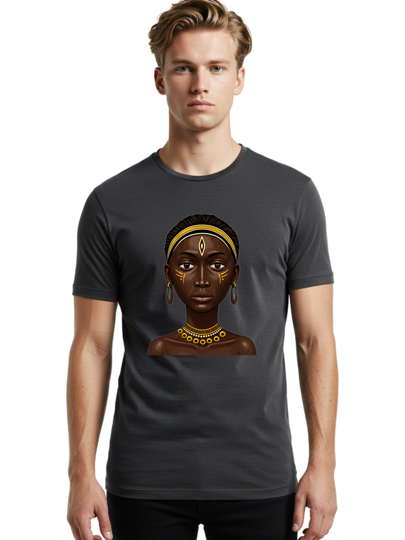 African-Queen-1 Men'S Graphic Tee, 100% Cotton, Comfortable Casual Summer Wear, Machine Washable, Vintage Camera, Old Camera, Antique Camera, Black Camera, Classic Photography, Photography Equipment, Nostalgic Device, Film Camera, Camera Art Bal662 18