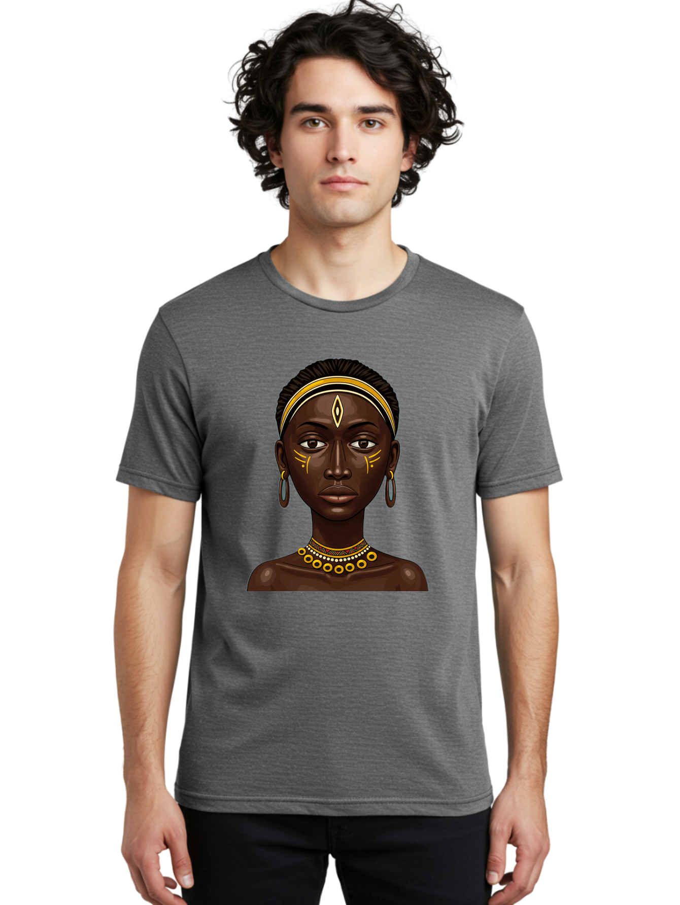 African-Queen-1 Men'S Graphic Tee, 100% Cotton, Comfortable Casual Summer Wear, Machine Washable, Vintage Camera, Old Camera, Antique Camera, Black Camera, Classic Photography, Photography Equipment, Nostalgic Device, Film Camera, Camera Art Bal662 19
