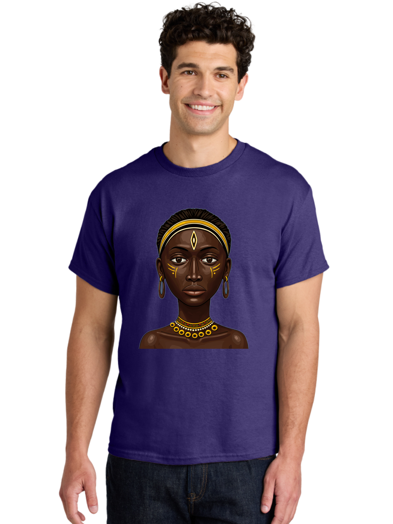 African-Queen-1 Men'S Graphic Tee, 100% Cotton, Comfortable Casual Summer Wear, Machine Washable, Vintage Camera, Old Camera, Antique Camera, Black Camera, Classic Photography, Photography Equipment, Nostalgic Device, Film Camera, Camera Art Bal662 21