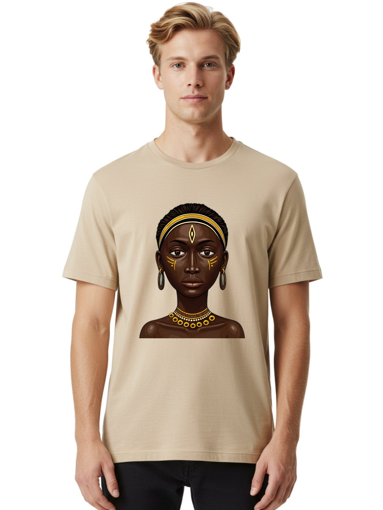 African-Queen-1 Men'S Graphic Tee, 100% Cotton, Comfortable Casual Summer Wear, Machine Washable, Vintage Camera, Old Camera, Antique Camera, Black Camera, Classic Photography, Photography Equipment, Nostalgic Device, Film Camera, Camera Art Bal662 23