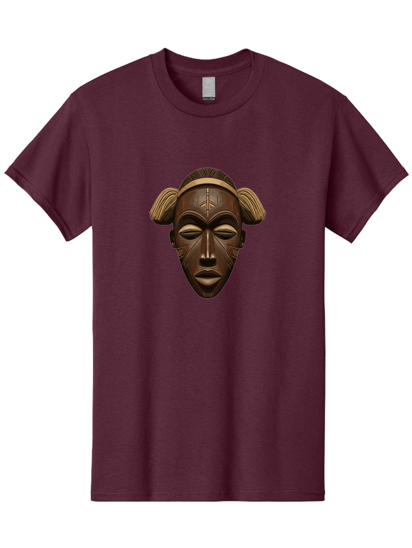 African-Tribal-Mask Men'S Graphic Tee, 100% Cotton, Comfortable Casual Summer Wear, Machine Washable, Vintage Camera, Old Camera, Antique Camera, Black Camera, Classic Photography, Photography Equipment, Nostalgic Device, Film Camera, Bal664
