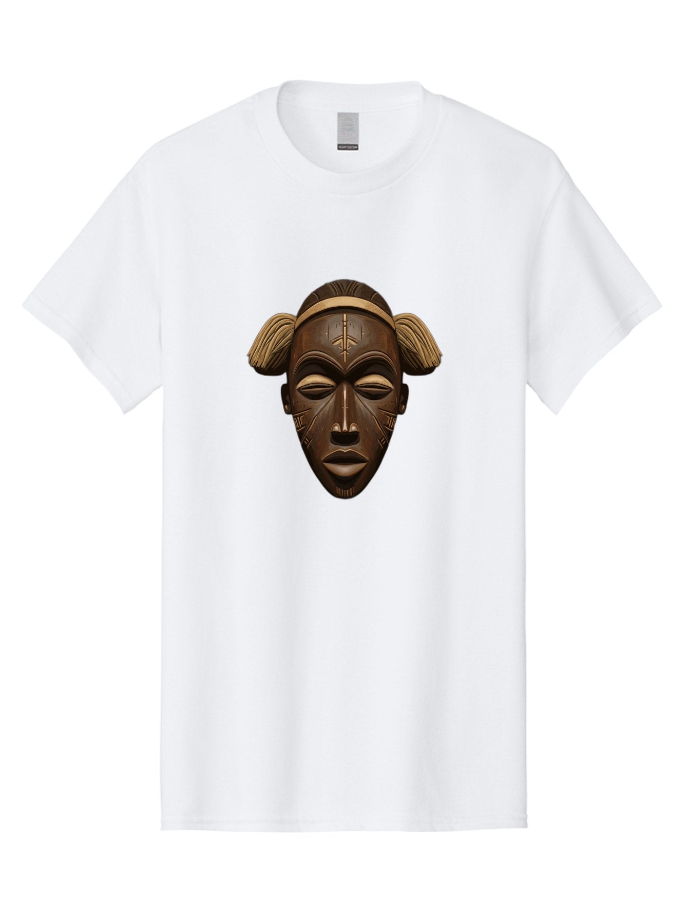 African-Tribal-Mask Men'S Graphic Tee, 100% Cotton, Comfortable Casual Summer Wear, Machine Washable, Vintage Camera, Old Camera, Antique Camera, Black Camera, Classic Photography, Photography Equipment, Nostalgic Device, Film Camera, Bal664