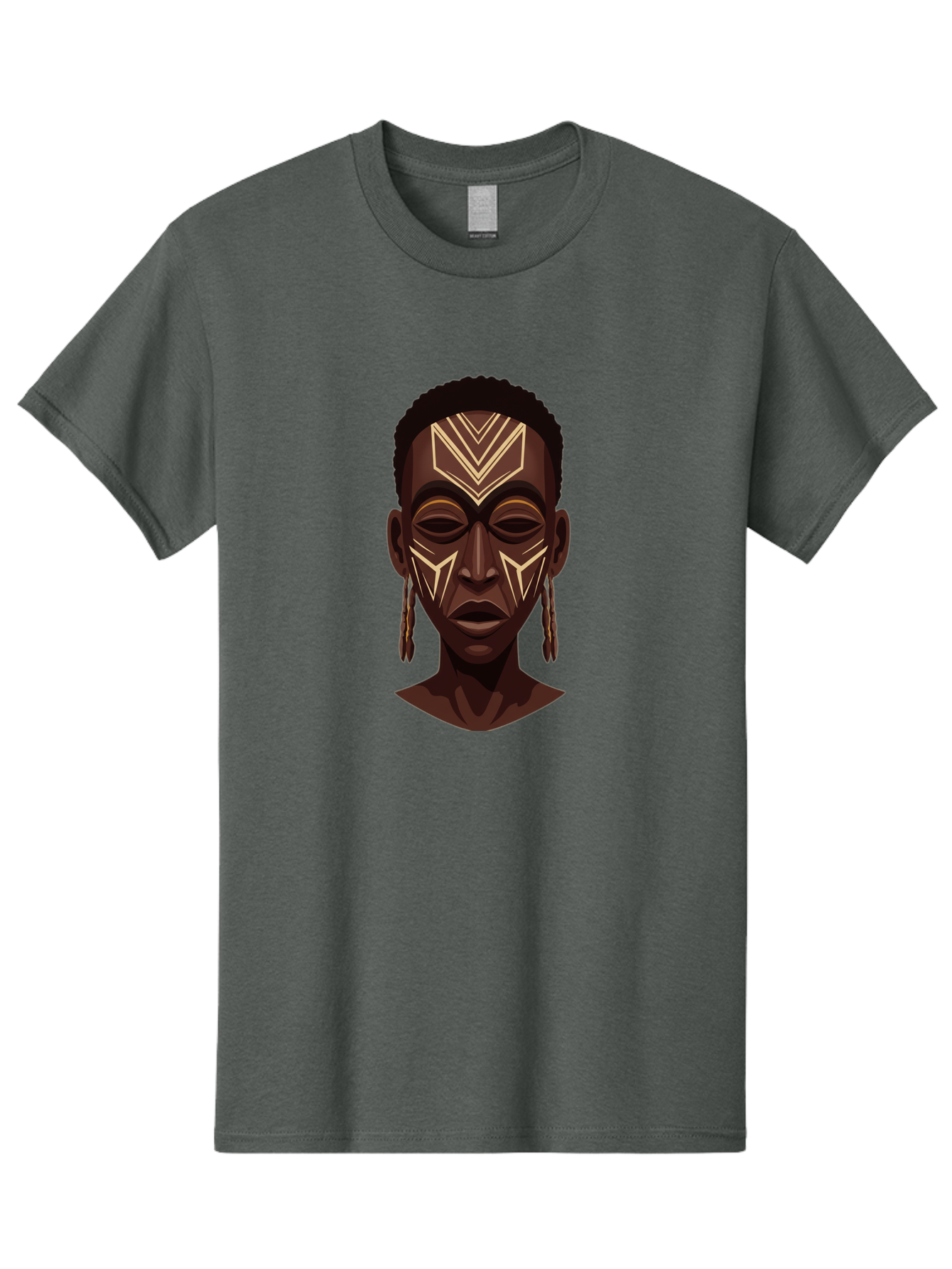 African-Tribal-Portrait Men'S Graphic Tee, 100% Cotton, Comfortable Casual Summer Wear, Machine Washable, Vintage Camera, Old Camera, Antique Camera, Black Camera, Classic Photography, Photography Equipment, Nostalgic Device, Film Camera, Bal665 13