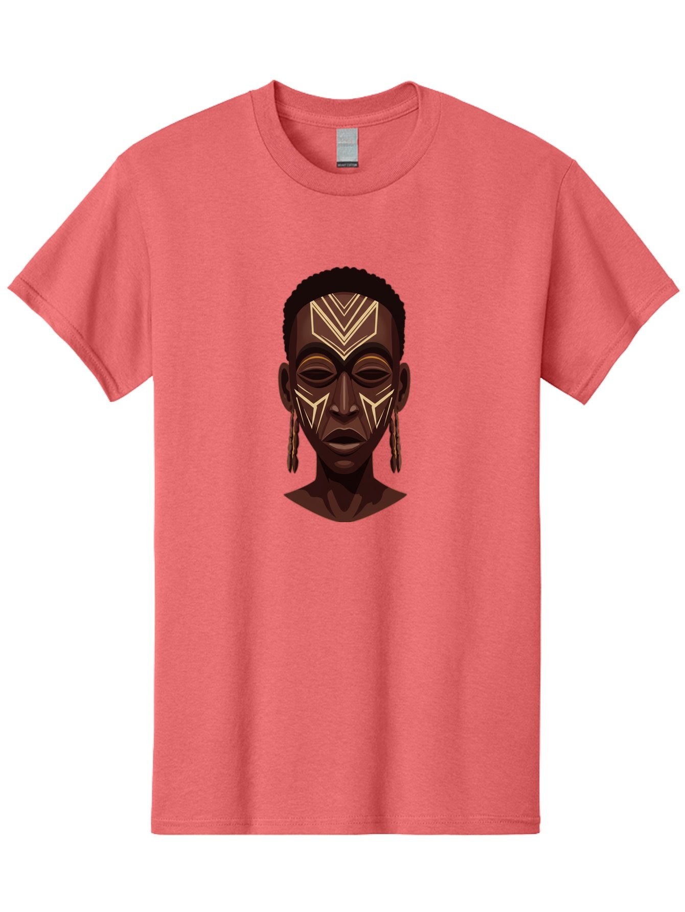 African-Tribal-Portrait Men'S Graphic Tee, 100% Cotton, Comfortable Casual Summer Wear, Machine Washable, Vintage Camera, Old Camera, Antique Camera, Black Camera, Classic Photography, Photography Equipment, Nostalgic Device, Film Camera, Bal665 13