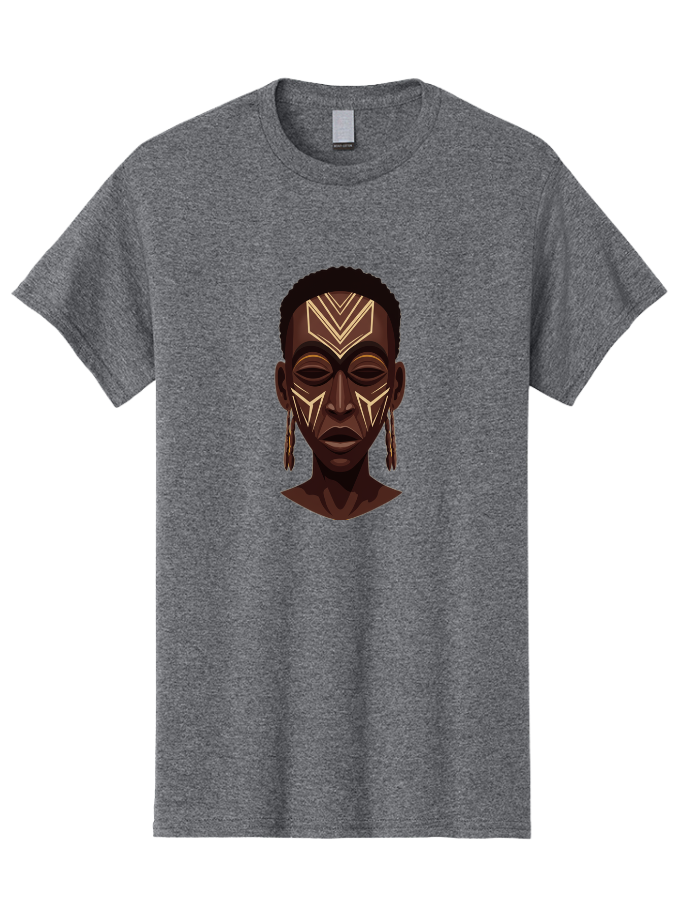African-Tribal-Portrait Men'S Graphic Tee, 100% Cotton, Comfortable Casual Summer Wear, Machine Washable, Vintage Camera, Old Camera, Antique Camera, Black Camera, Classic Photography, Photography Equipment, Nostalgic Device, Film Camera, Bal665
