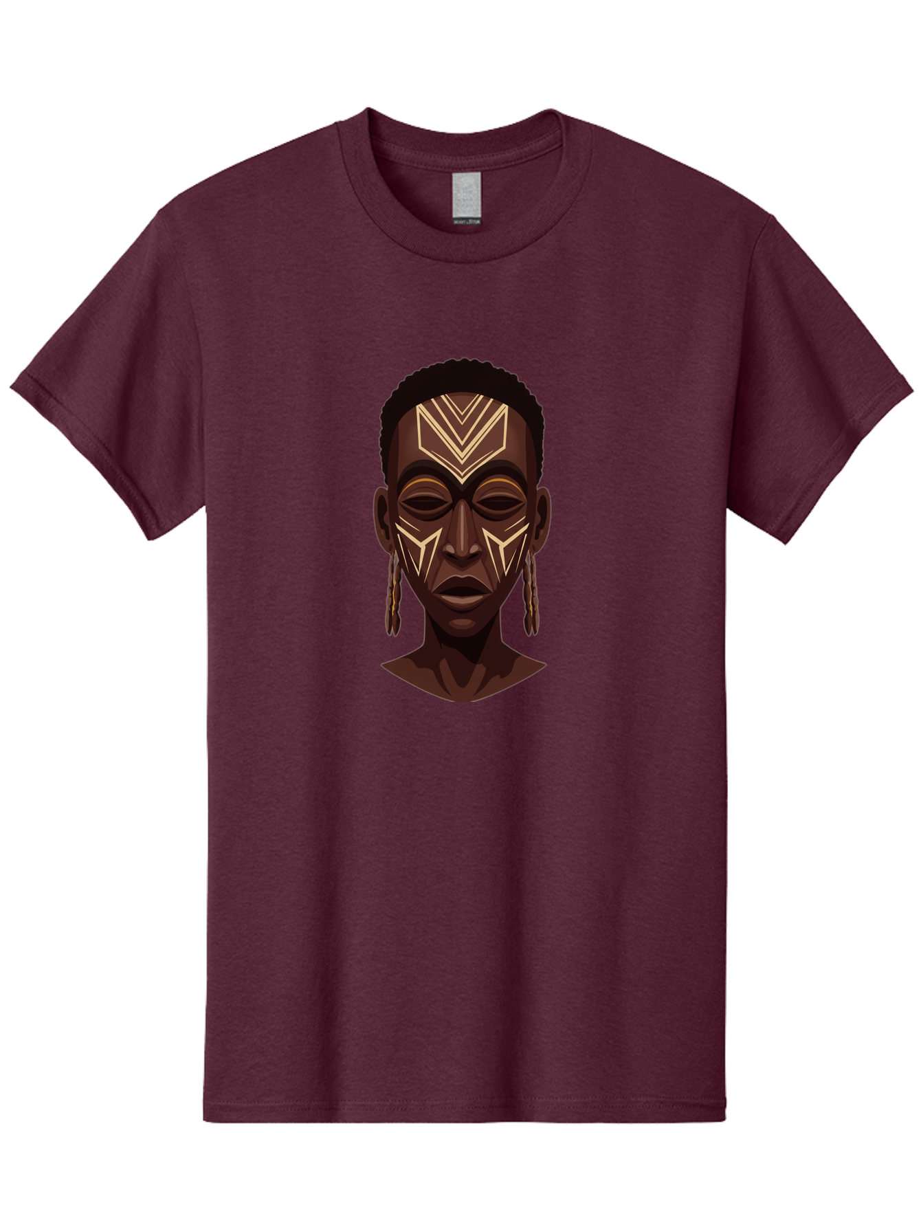 African-Tribal-Portrait Men'S Graphic Tee, 100% Cotton, Comfortable Casual Summer Wear, Machine Washable, Vintage Camera, Old Camera, Antique Camera, Black Camera, Classic Photography, Photography Equipment, Nostalgic Device, Film Camera, Bal665 12