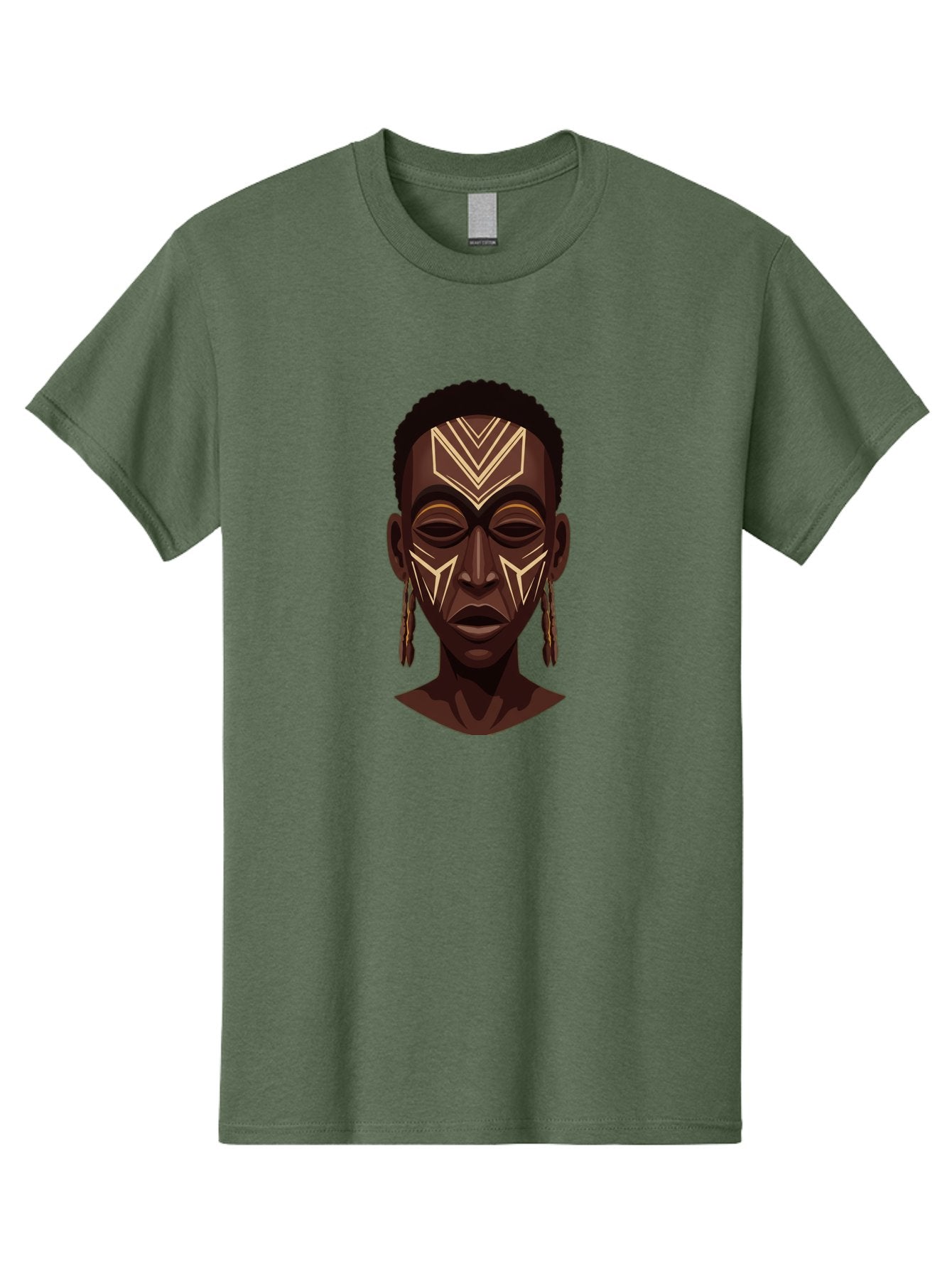 African-Tribal-Portrait Men'S Graphic Tee, 100% Cotton, Comfortable Casual Summer Wear, Machine Washable, Vintage Camera, Old Camera, Antique Camera, Black Camera, Classic Photography, Photography Equipment, Nostalgic Device, Film Camera, Bal665 9