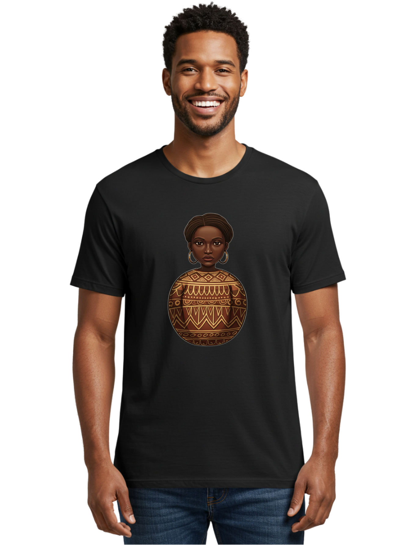 African-Woman-1 Men'S Graphic Tee, 100% Cotton, Comfortable Casual Summer Wear, Machine Washable, Vintage Camera, Old Camera, Antique Camera, Black Camera, Classic Photography, Photography Equipment, Nostalgic Device, Film Camera, Camera Art Bal666 27