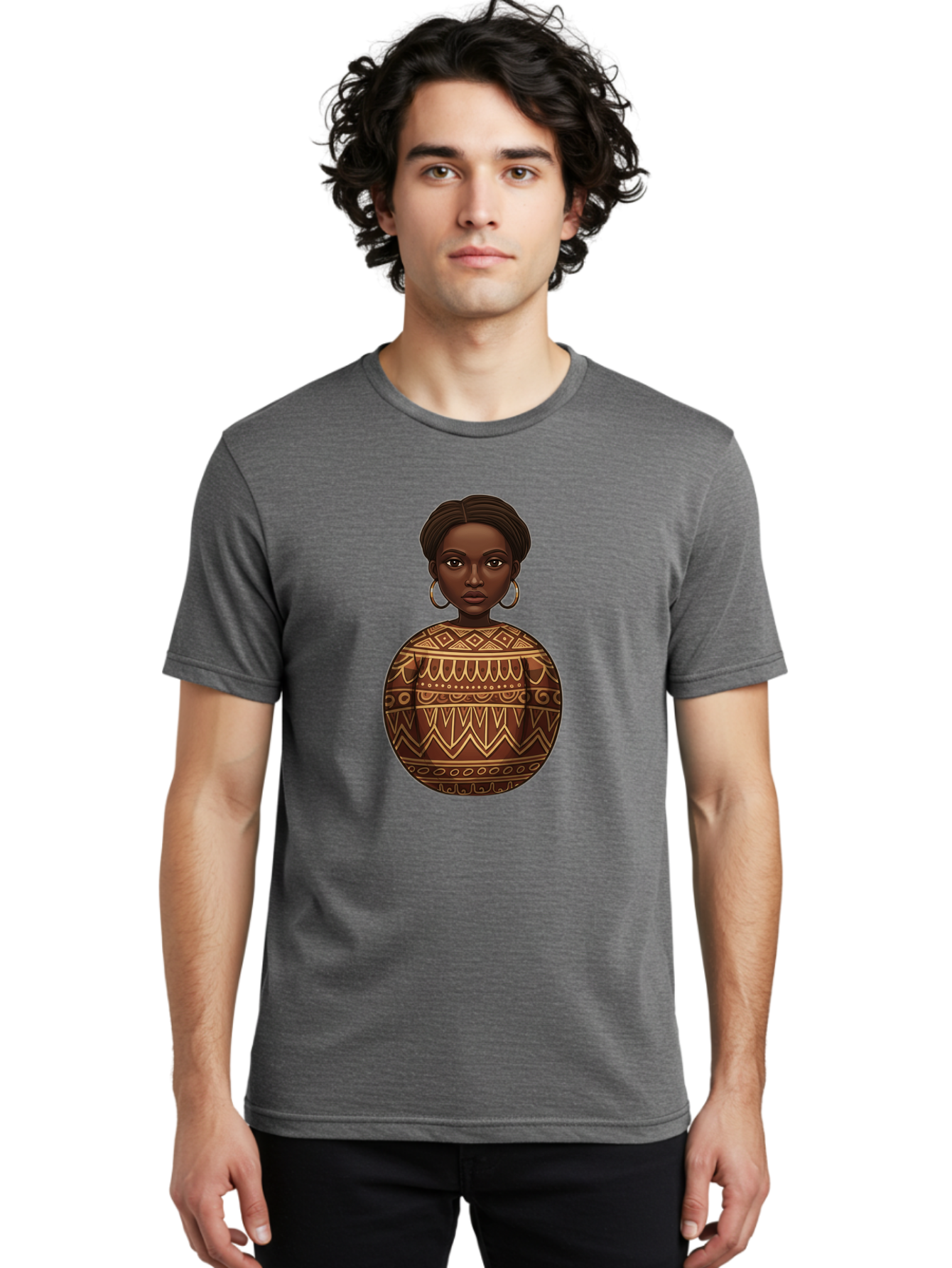 African-Woman-1 Men'S Graphic Tee, 100% Cotton, Comfortable Casual Summer Wear, Machine Washable, Vintage Camera, Old Camera, Antique Camera, Black Camera, Classic Photography, Photography Equipment, Nostalgic Device, Film Camera, Camera Art Bal666 17