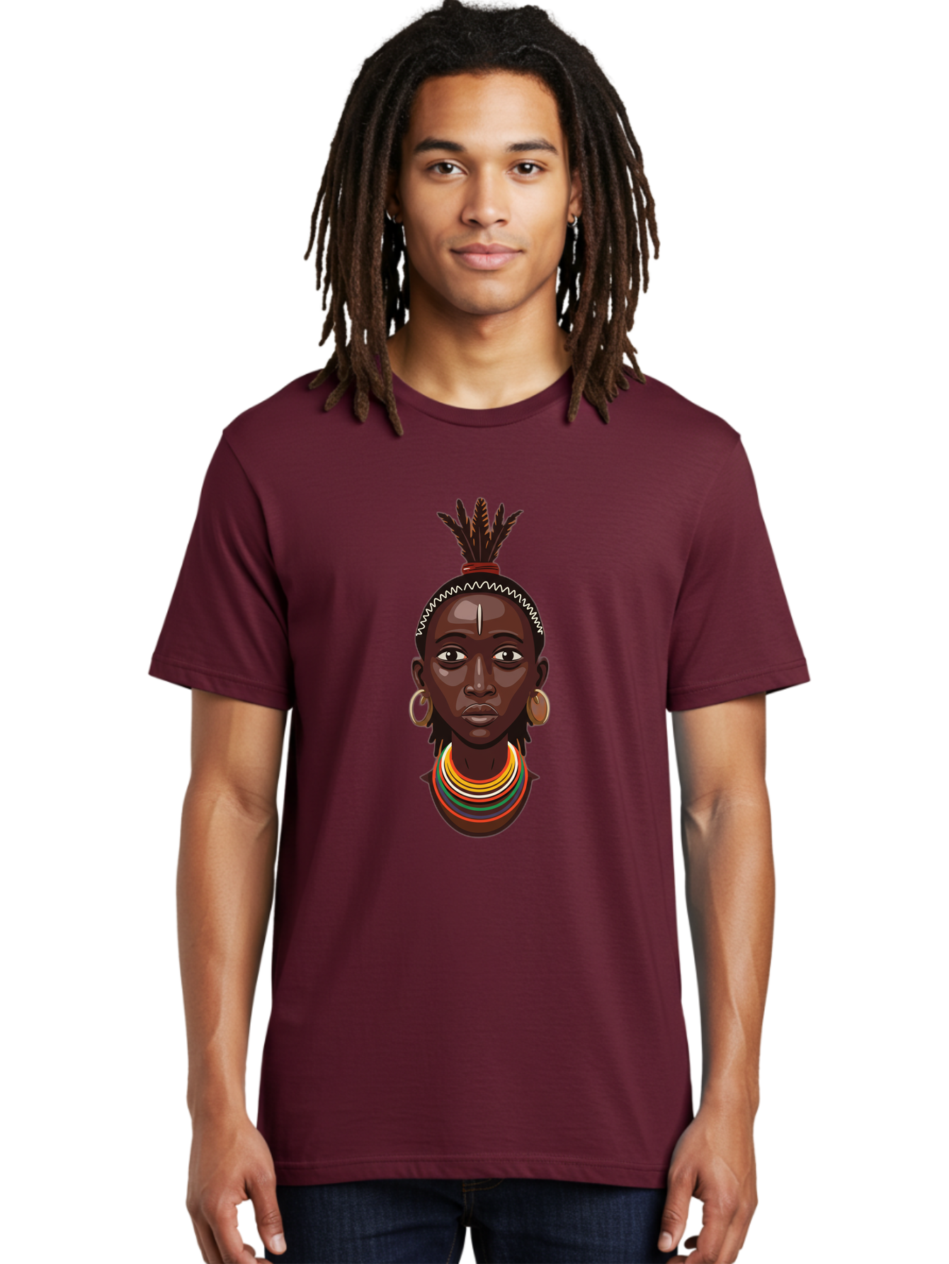 African-Woman-Portrait Men'S Graphic Tee, 100% Cotton, Comfortable Casual Summer Wear, Machine Washable, Vintage Camera, Old Camera, Antique Camera, Black Camera, Classic Photography, Photography Equipment, Nostalgic Device, Film Camera, Bal667 22