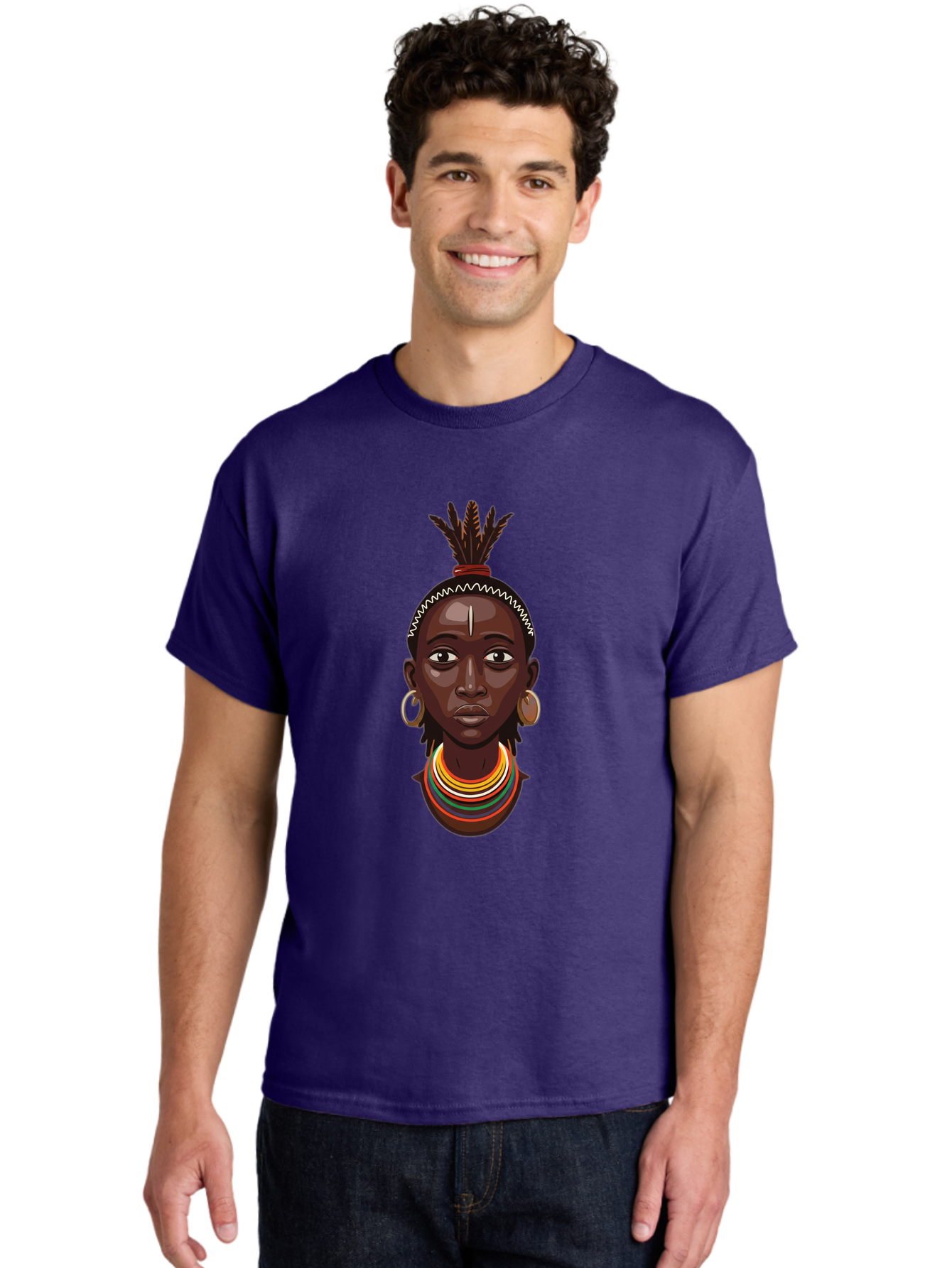 African-Woman-Portrait Men'S Graphic Tee, 100% Cotton, Comfortable Casual Summer Wear, Machine Washable, Vintage Camera, Old Camera, Antique Camera, Black Camera, Classic Photography, Photography Equipment, Nostalgic Device, Film Camera, Bal667 29