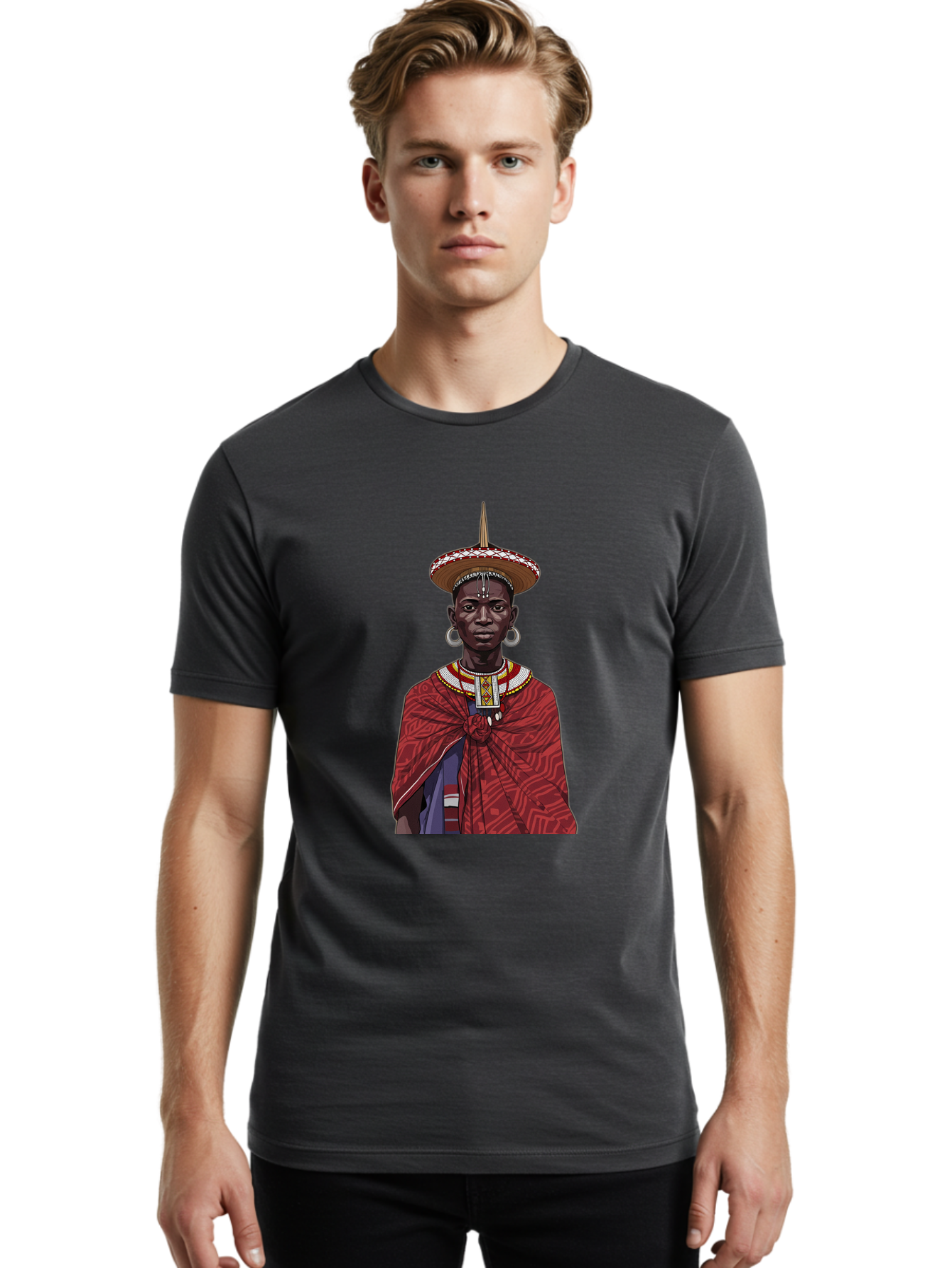 African-Woman Men'S Graphic Tee, 100% Cotton, Comfortable Casual Summer Wear, Machine Washable, Vintage Camera, Old Camera, Antique Camera, Black Camera, Classic Photography, Photography Equipment, Nostalgic Device, Film Camera, Camera Art Bal668 28