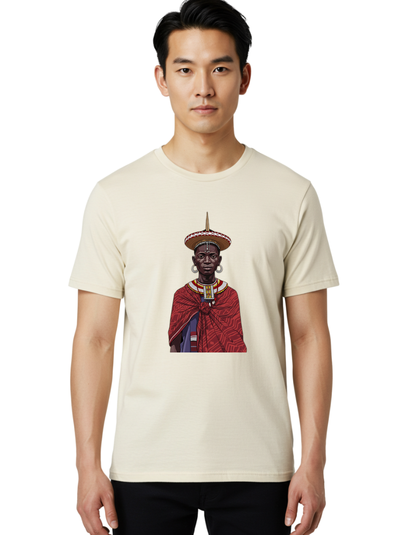 African-Woman Men'S Graphic Tee, 100% Cotton, Comfortable Casual Summer Wear, Machine Washable, Vintage Camera, Old Camera, Antique Camera, Black Camera, Classic Photography, Photography Equipment, Nostalgic Device, Film Camera, Camera Art Bal668 18