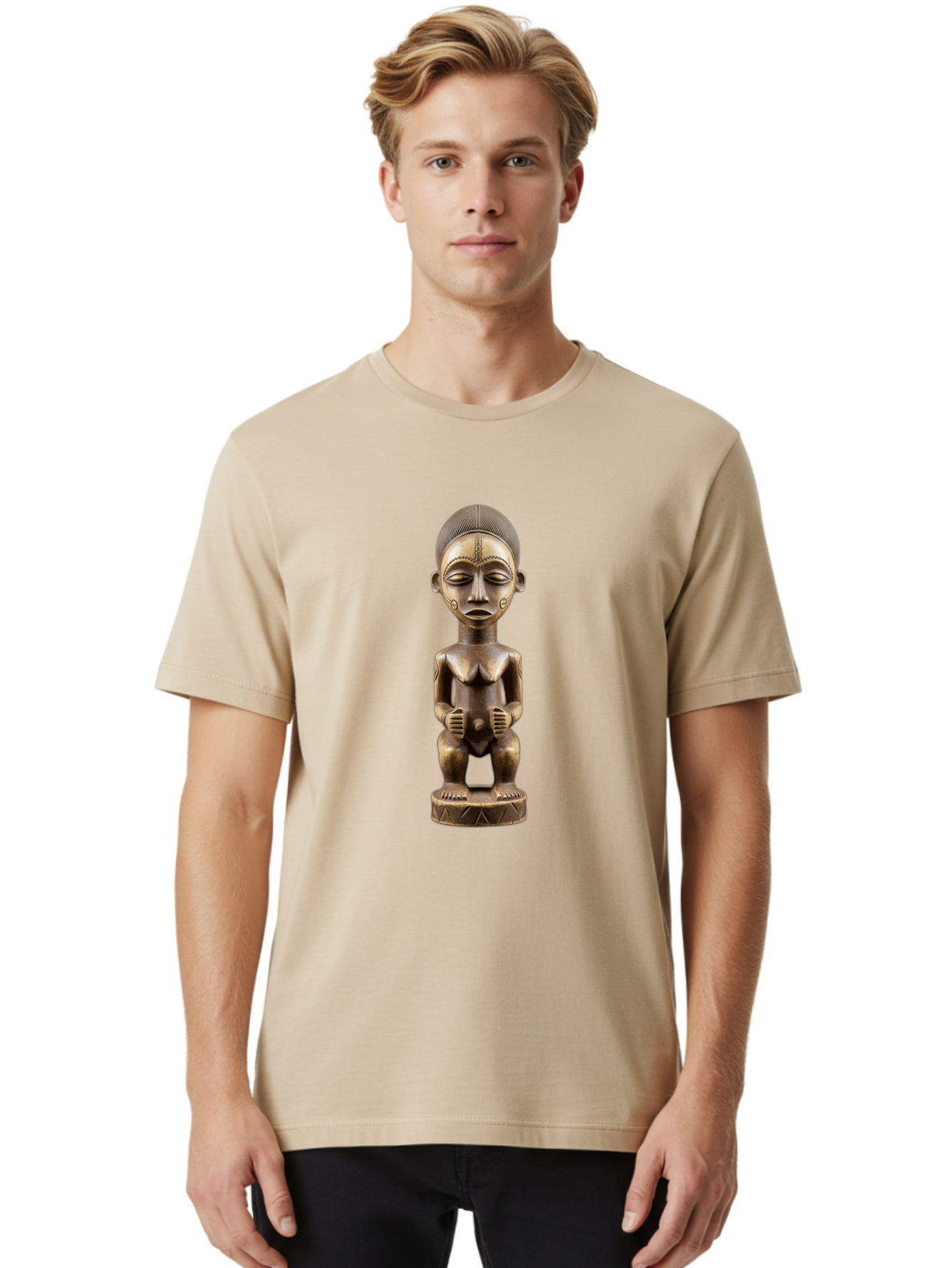 African-Wooden-Statue Men'S Graphic Tee, 100% Cotton, Comfortable Casual Summer Wear, Machine Washable, Vintage Camera, Old Camera, Antique Camera, Black Camera, Classic Photography, Photography Equipment, Nostalgic Device, Film Camera, Bal669 24